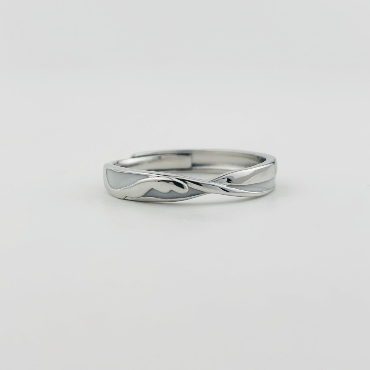 S925 Sterling Silver Wrap Around Luminous Ring