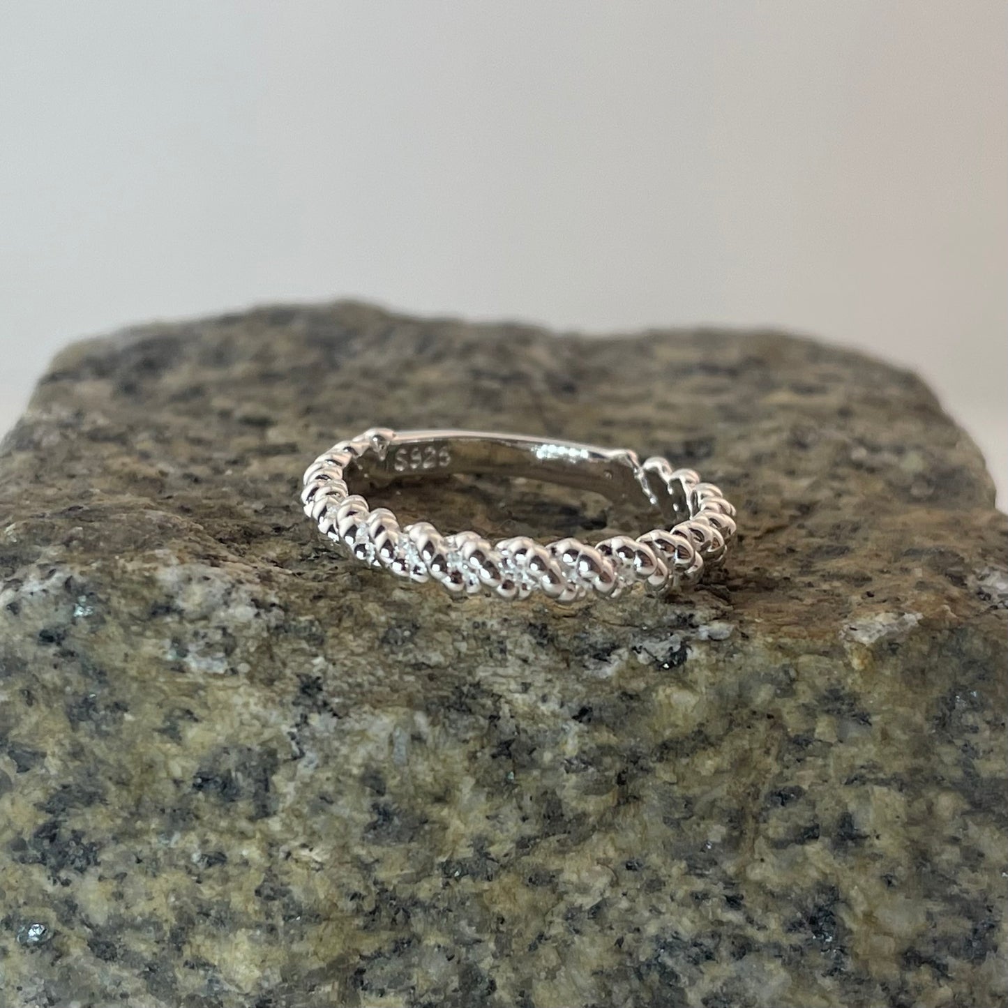 S925 Sterling Silver Twisted Ring