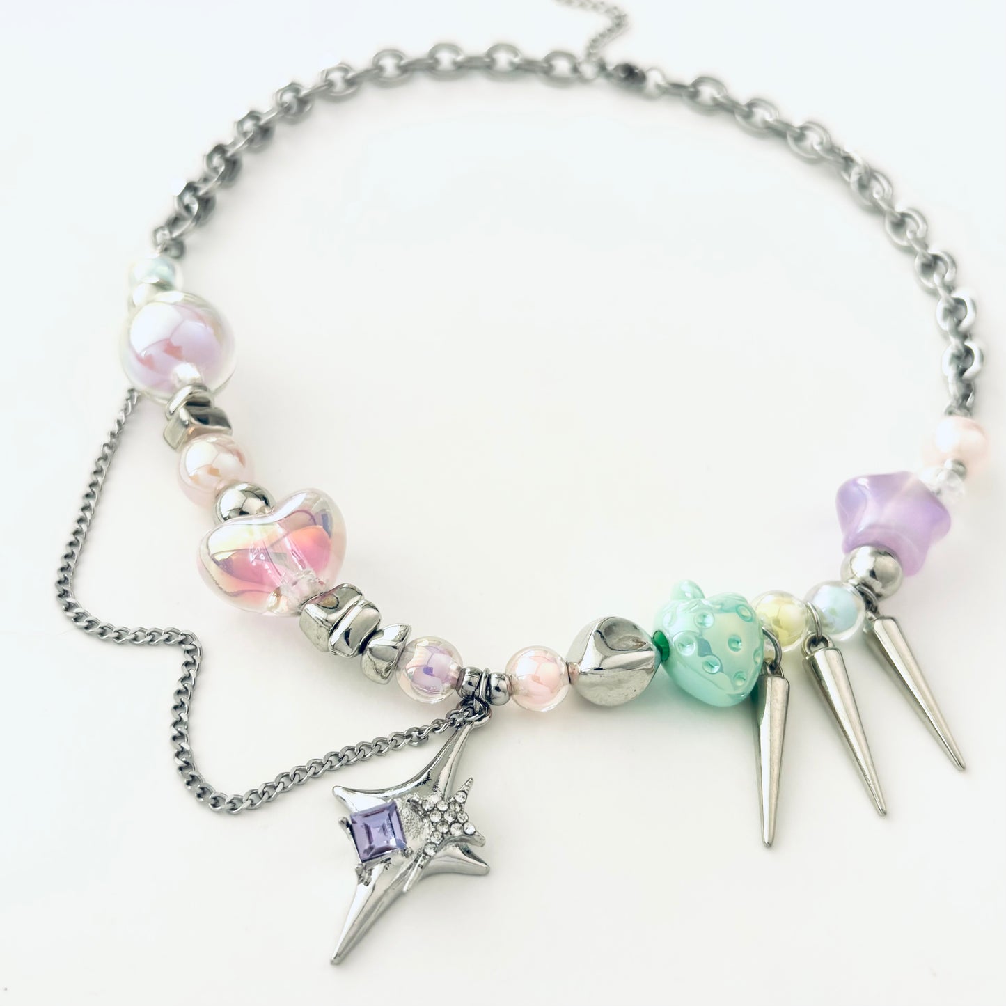 Colorful Candy Patchwork Necklace