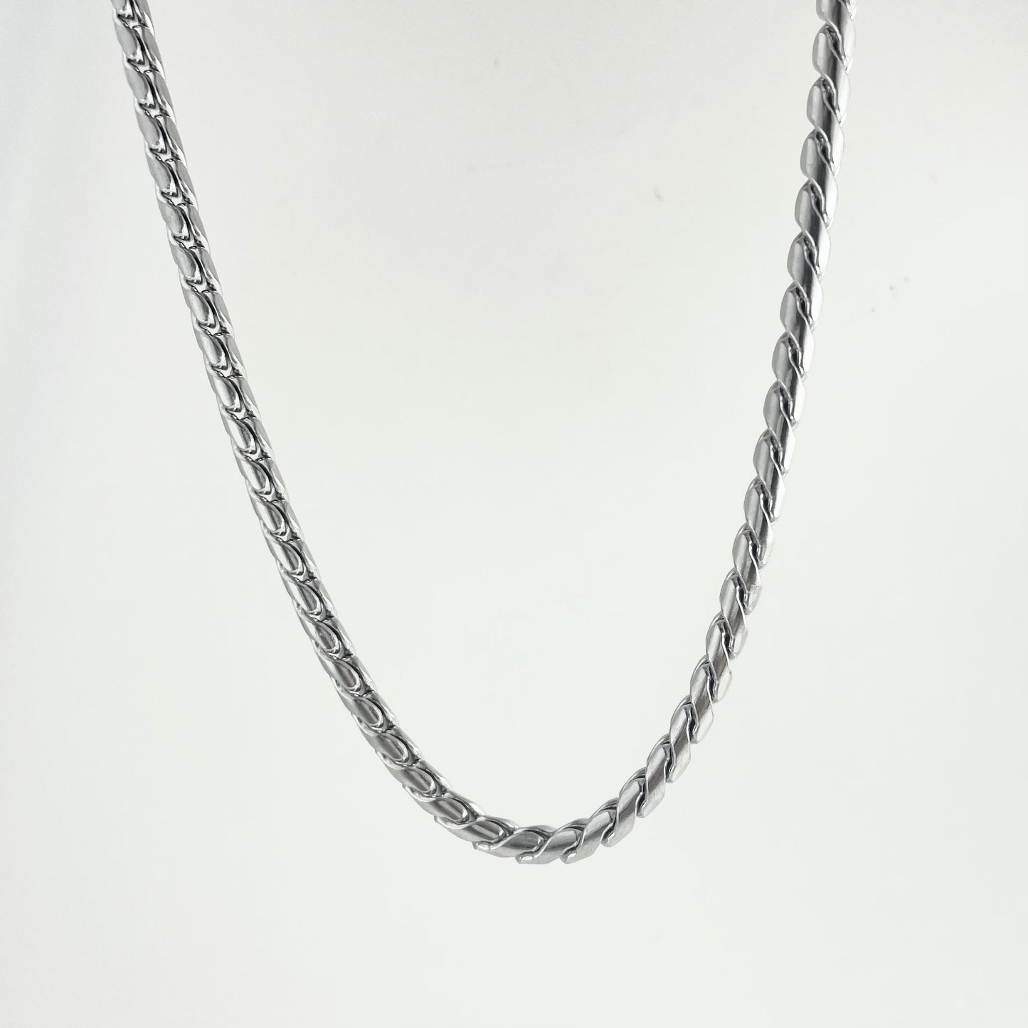 Titanium Steel Twisted Cuban Chain