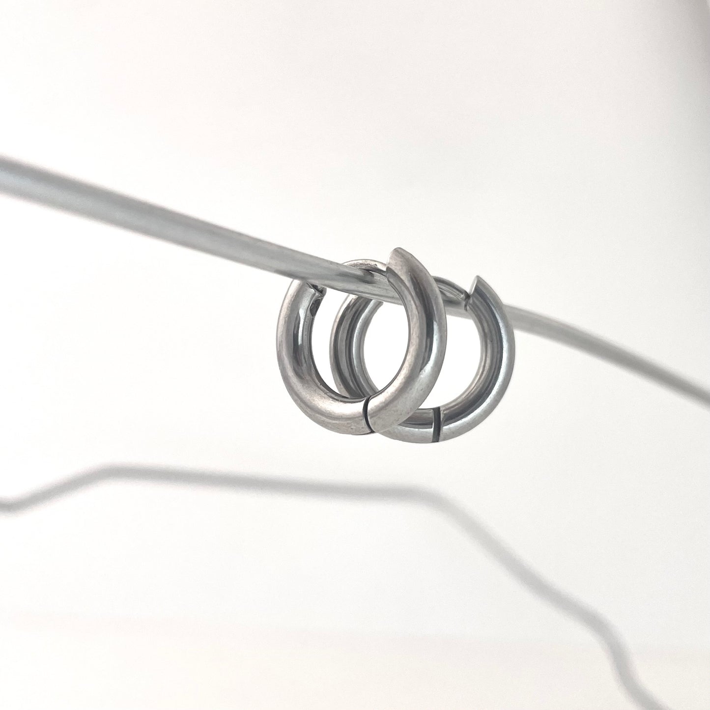Titanium Waterproof Earring Plain Earring Hoops