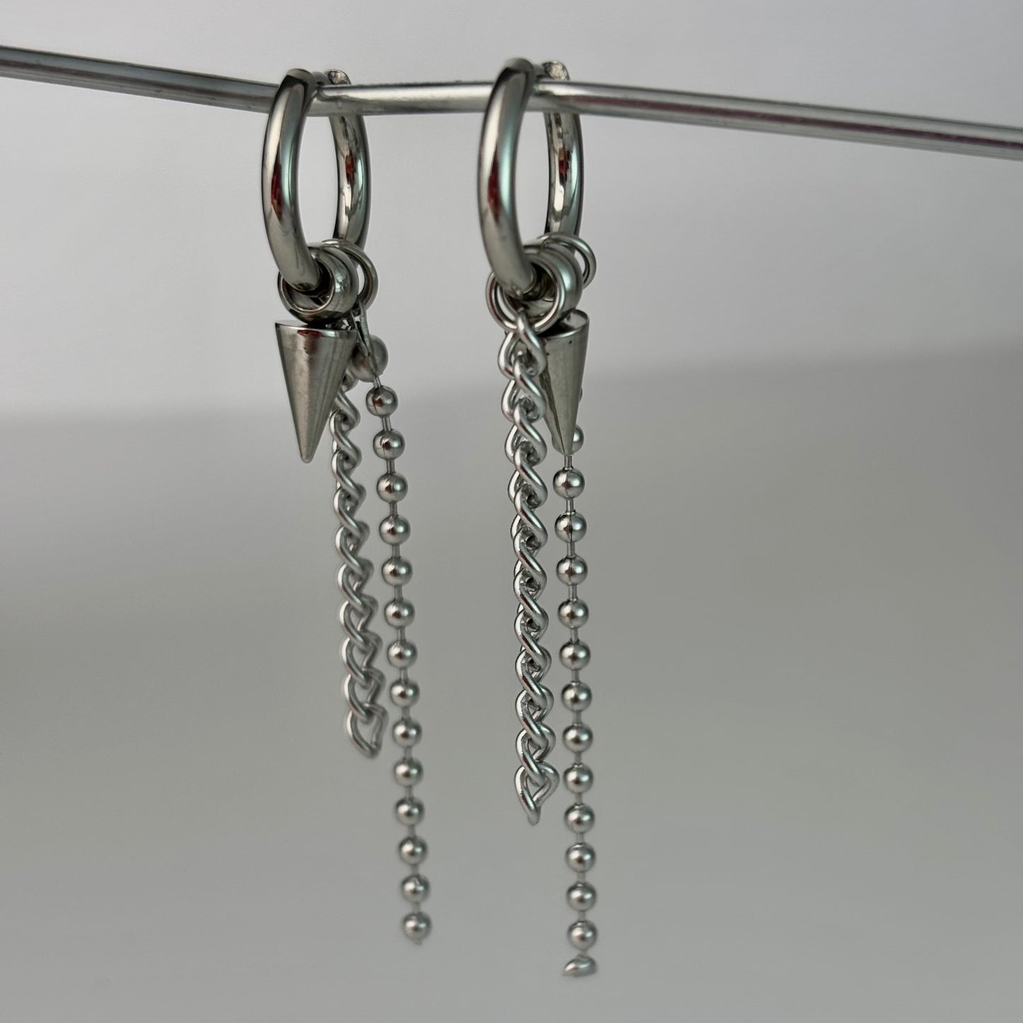 Customized Titanium Bullet Dangle Earrings