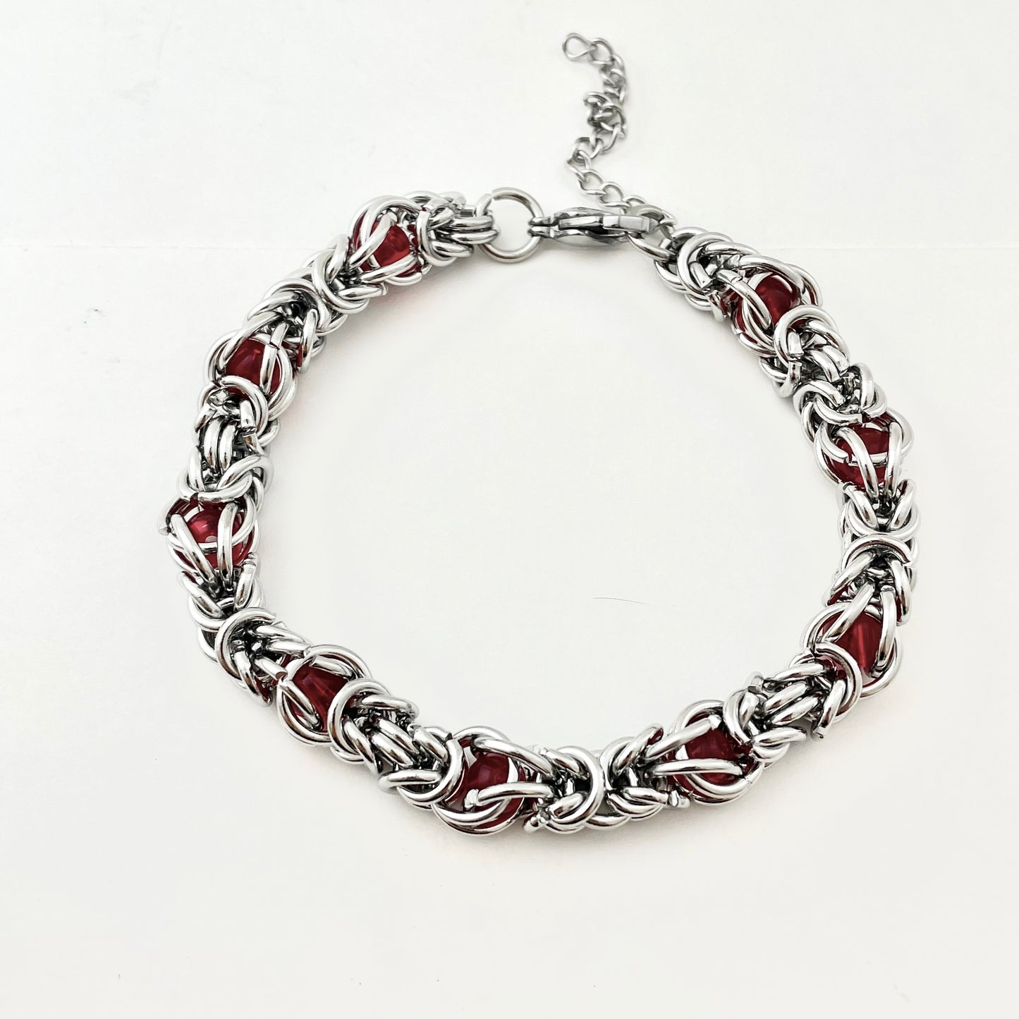 Titanium-Steel Waterproof Bracelet with Inlaid Stones