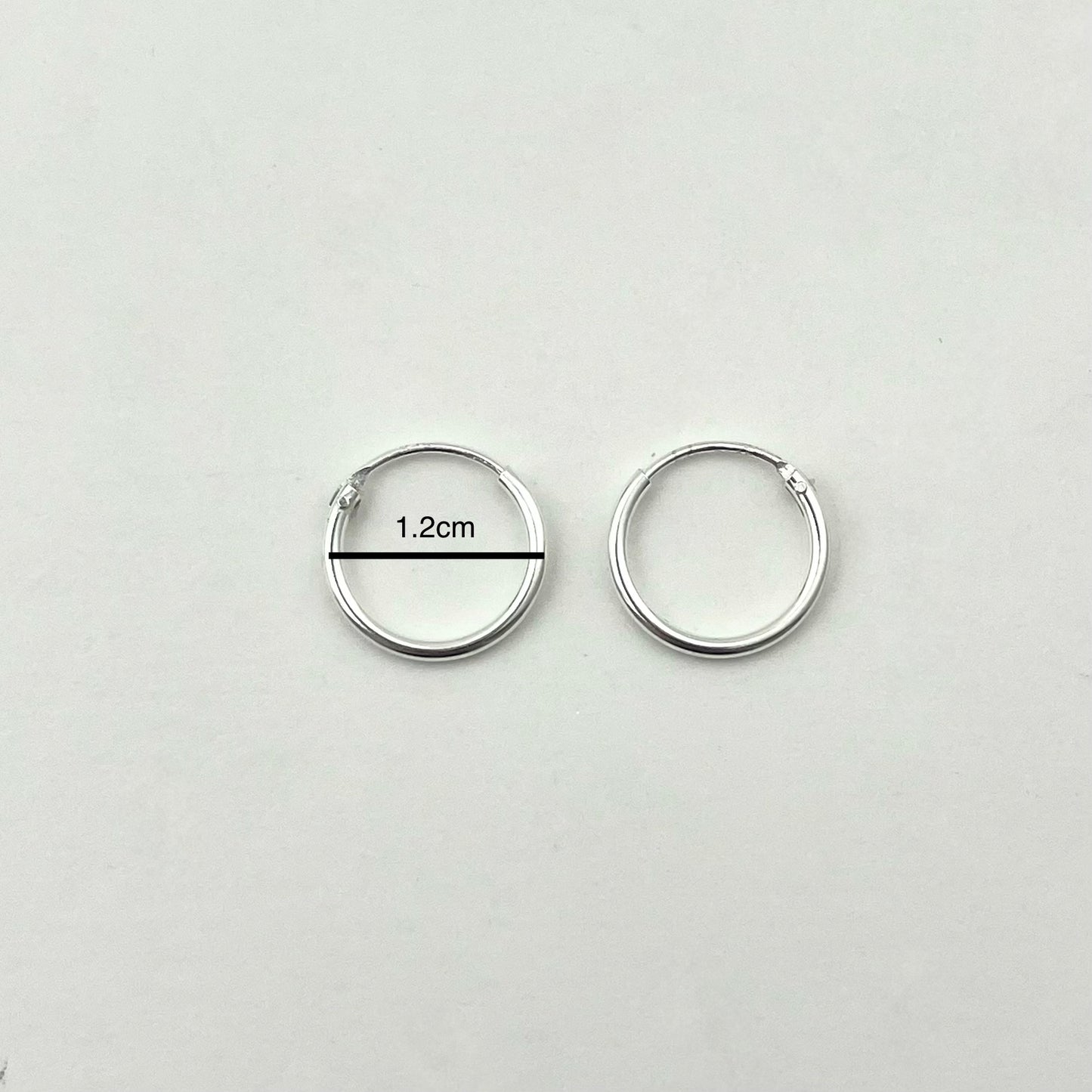 S925 Sterling Silver Hollow Tube Earrings