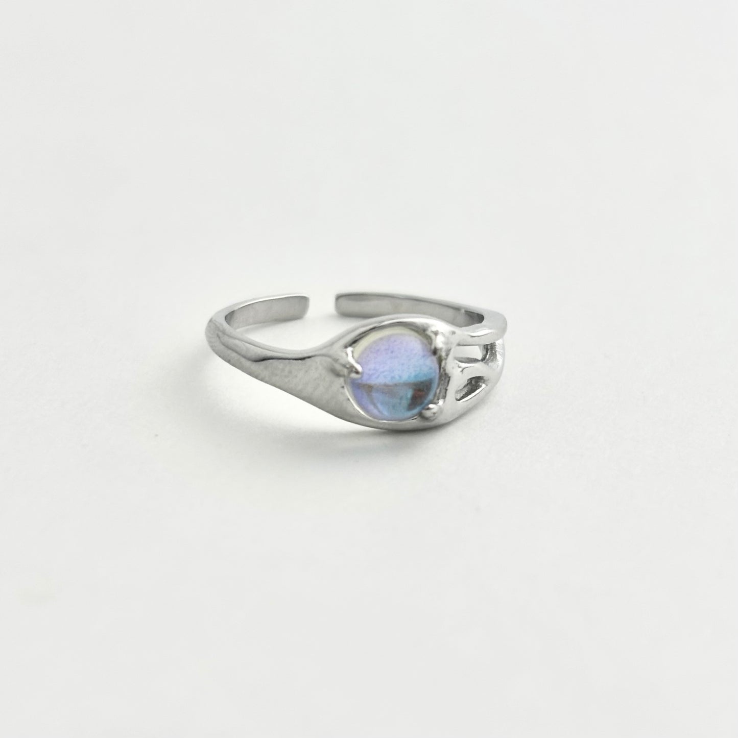 S925 Sterling Silver Moonstone Fantasy Design Ring