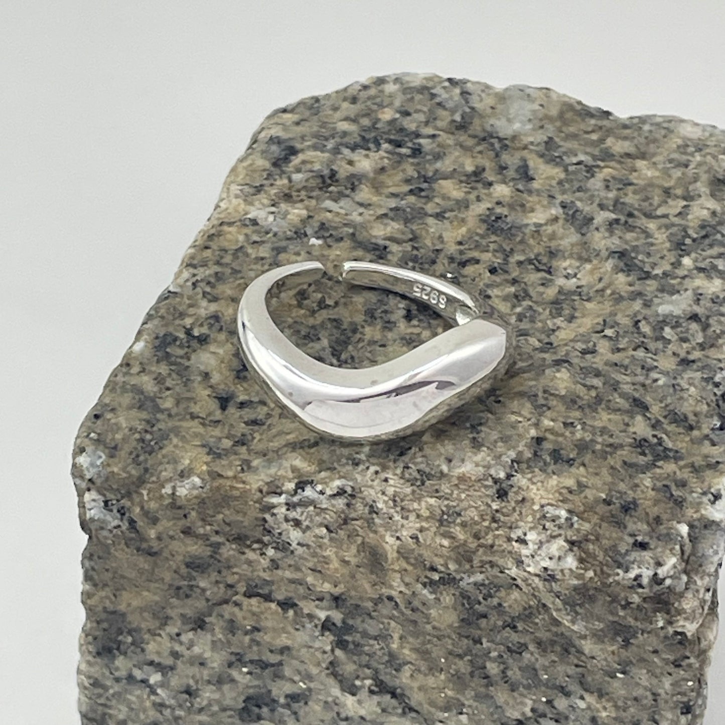 S925 Sterling Silver Wavy Ring