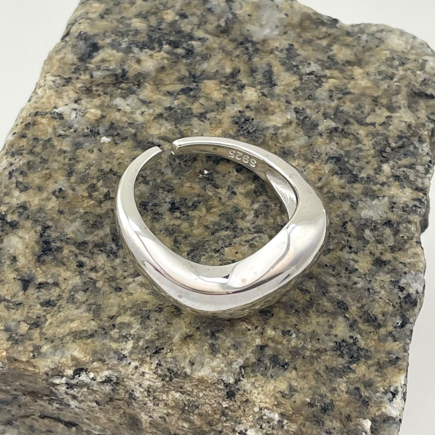 S925 Sterling Silver Wavy Ring