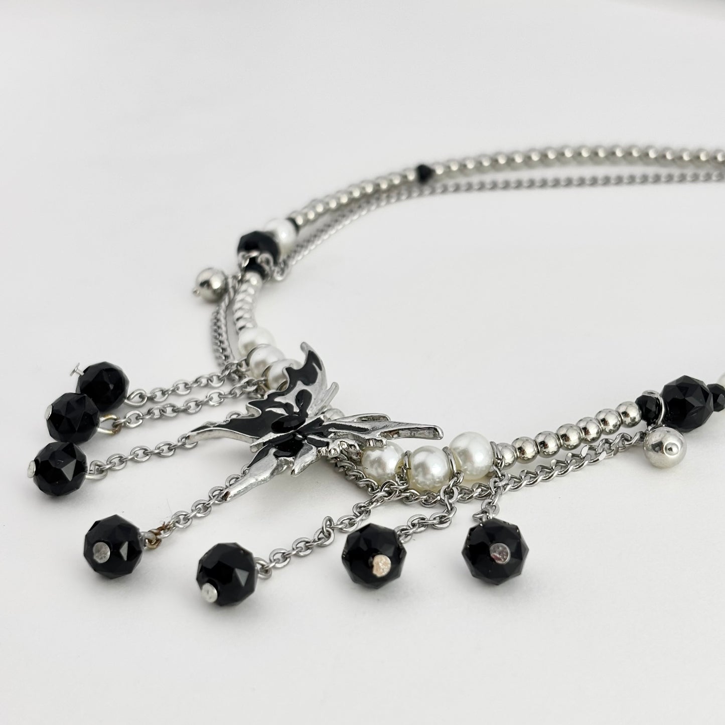 Dark Black Butterfly Choker