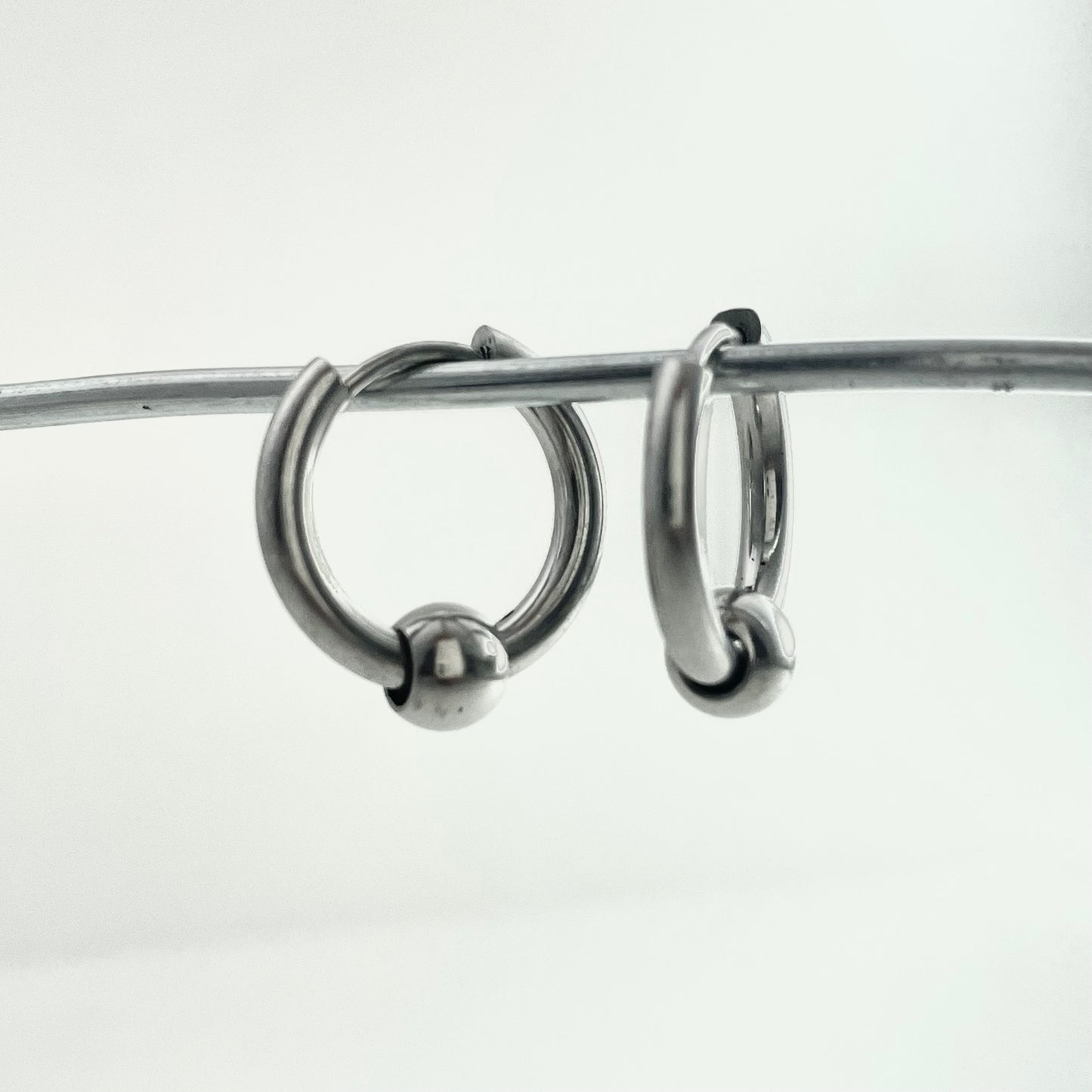 Classic Bead Hoop Earrings