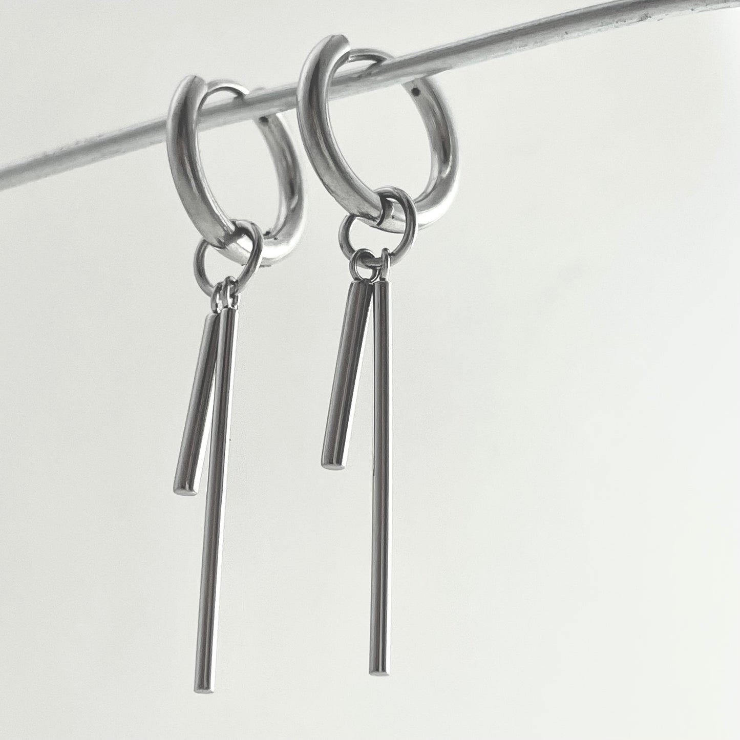 Titanium Steel Pendant Earrings