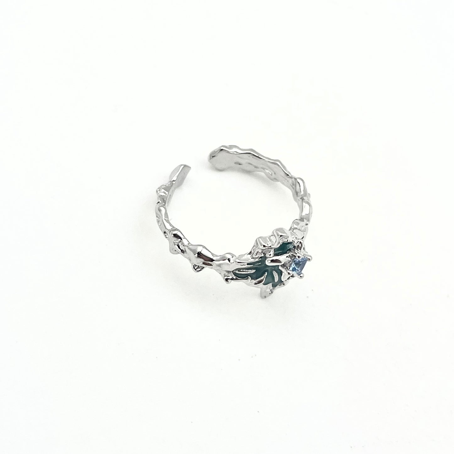 Sterling Silver Textured Ring
