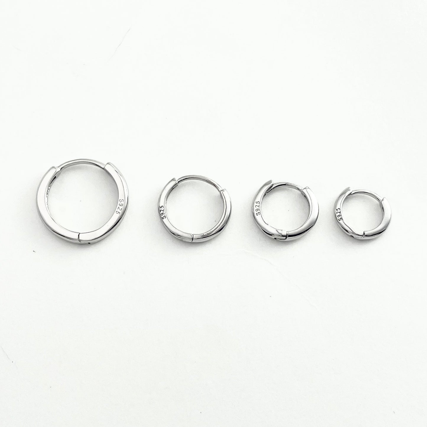 S925 Sterling Silver Classic Earrings Hoop