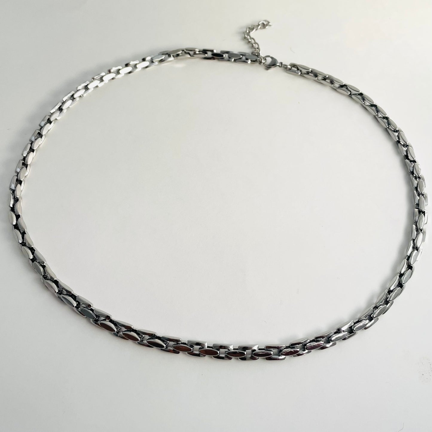 Titanium Steel Square Buckle Necklace