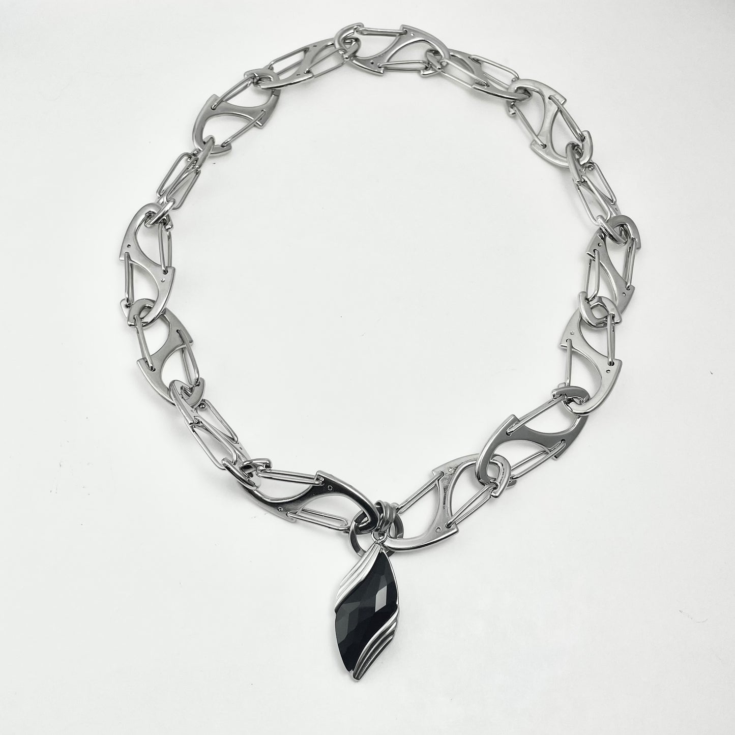 Designer Button Patchwork Necklace