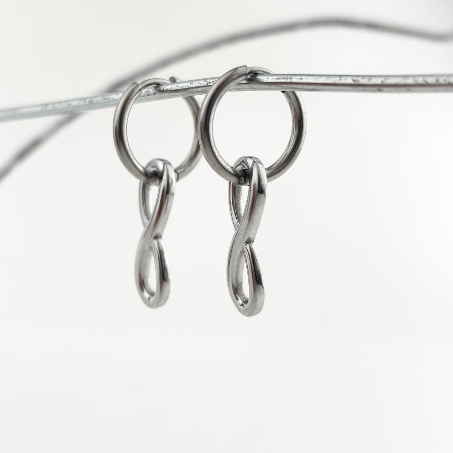 Infinity Symbol Titanium Earrings
