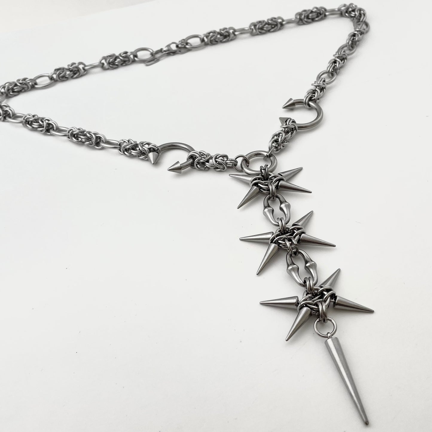 Titanium-Steel Waterproof Rivet-Tip Necklace