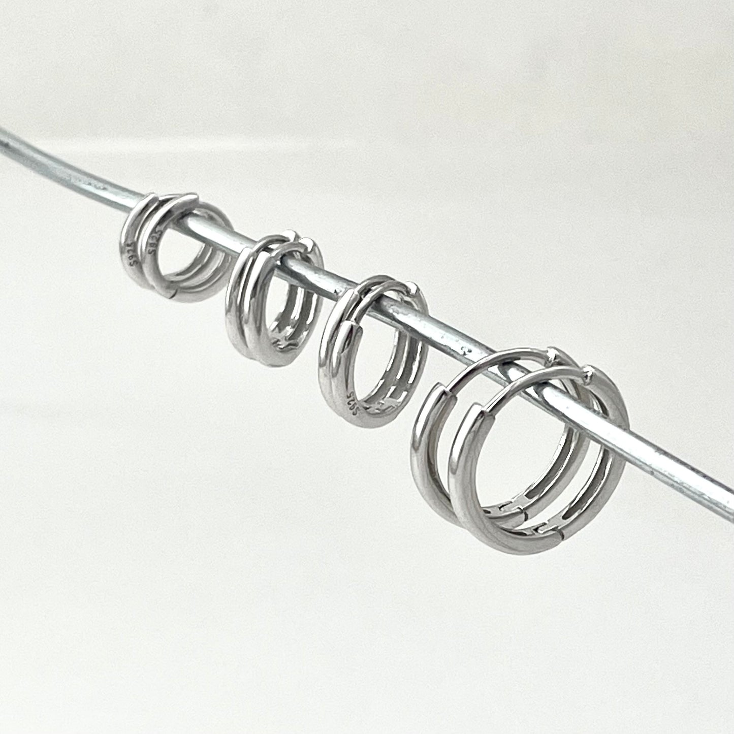 S925 Sterling Silver Classic Earrings Hoop