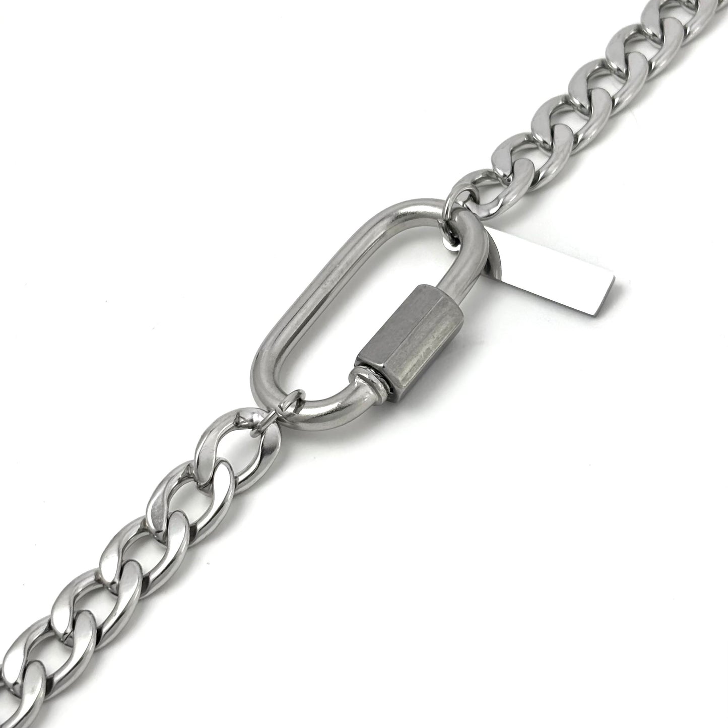 Titanium Steel Oval Screw Clasp Bracelet