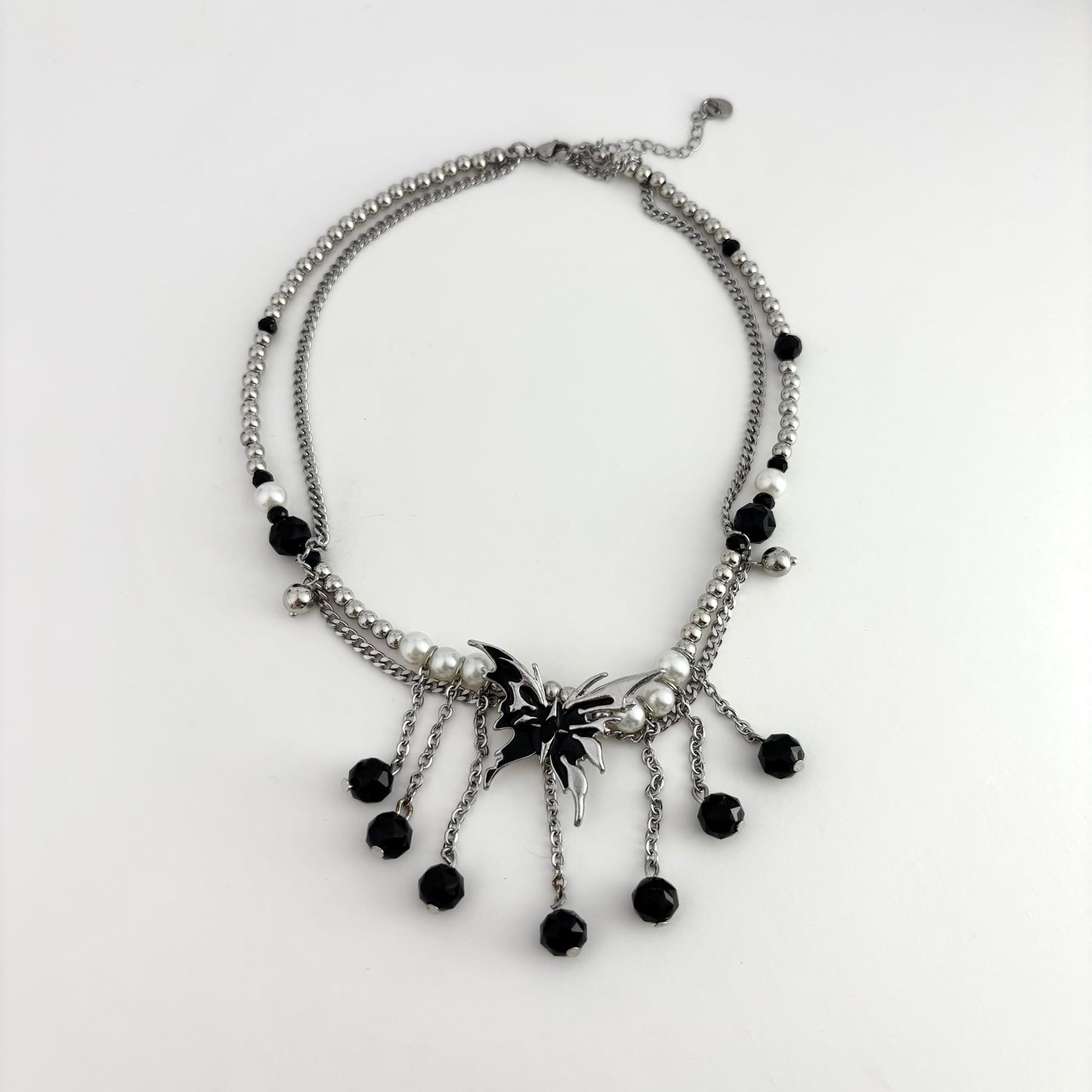 Dark Black Butterfly Choker
