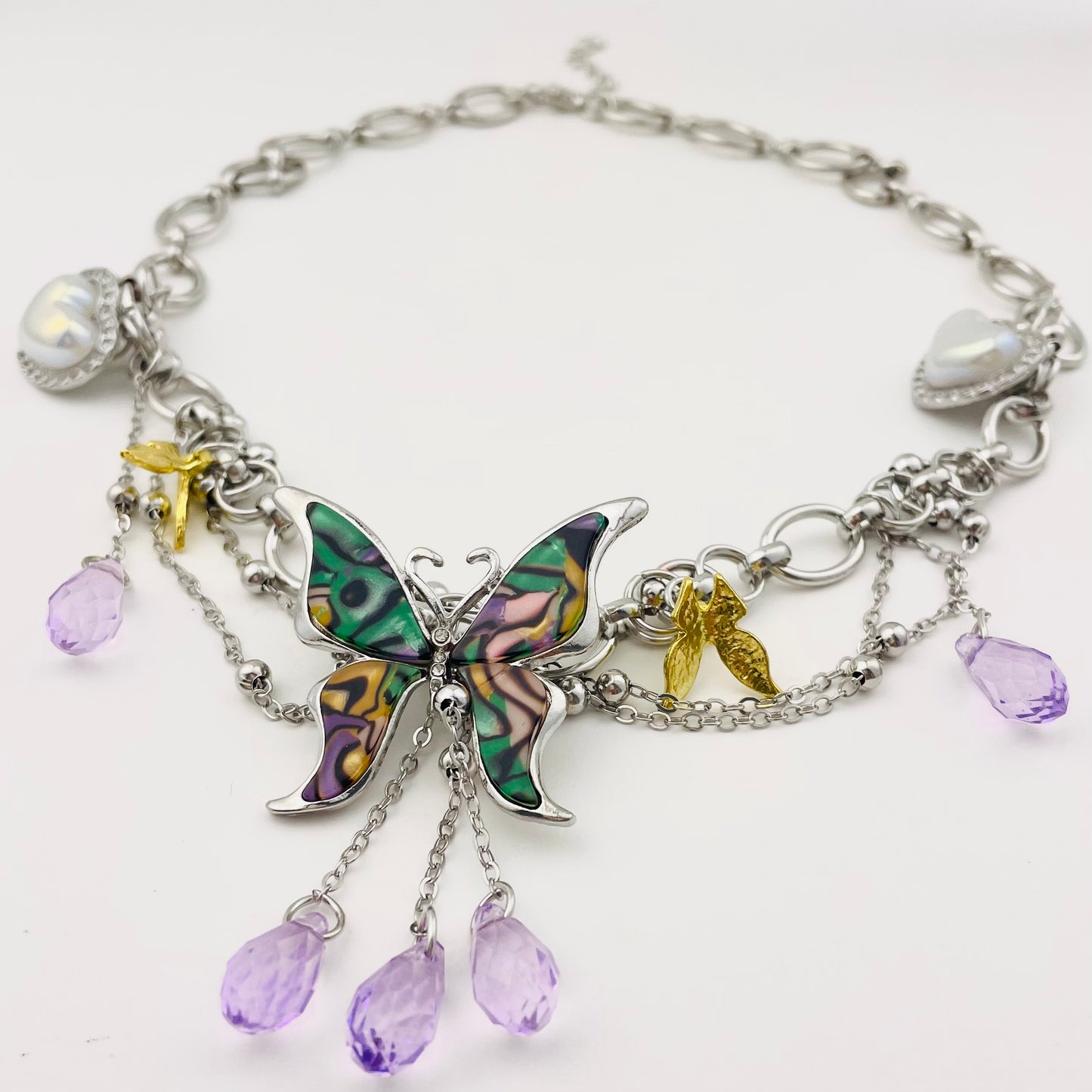 Y2K Colorful Butterfly Choker