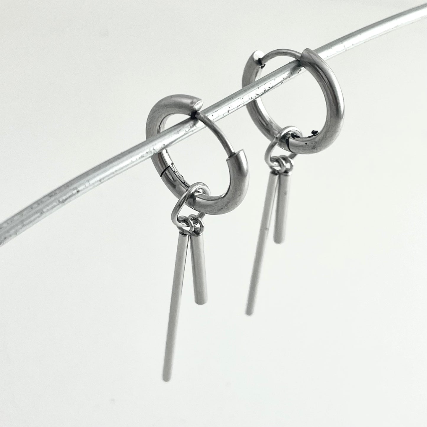 Titanium Steel Pendant Earrings