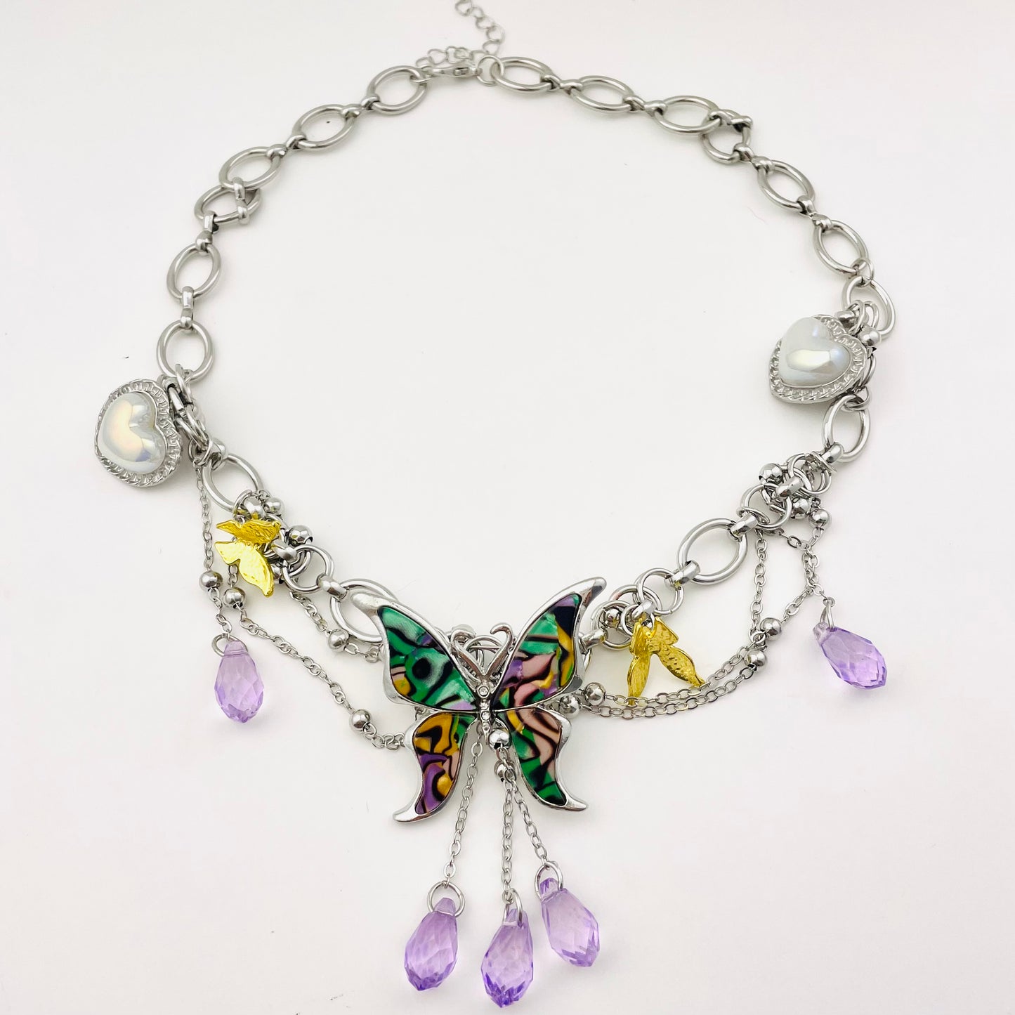 Y2K Colorful Butterfly Choker