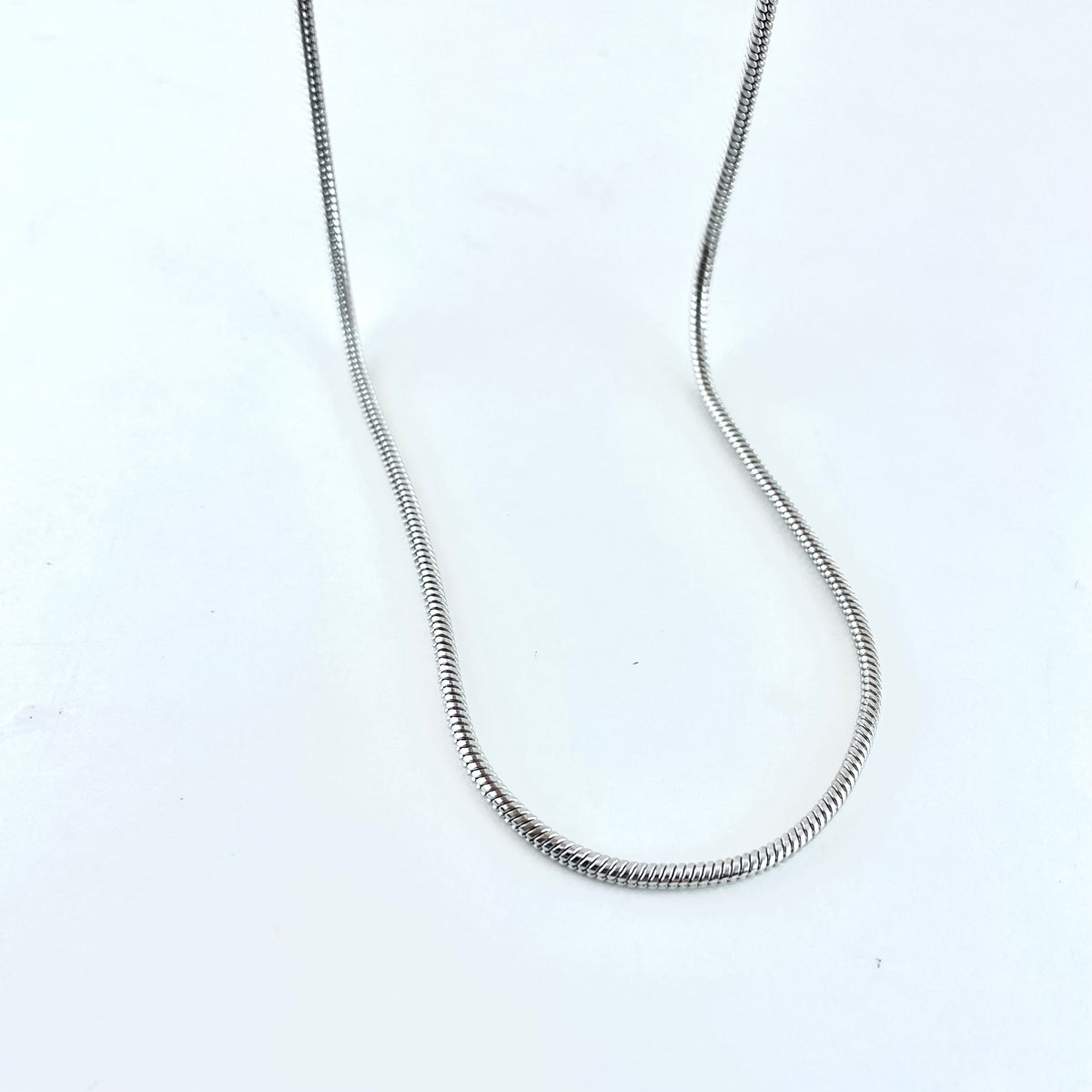 Titanium-Steel Waterproof Minimalist Snake-Bone Chain