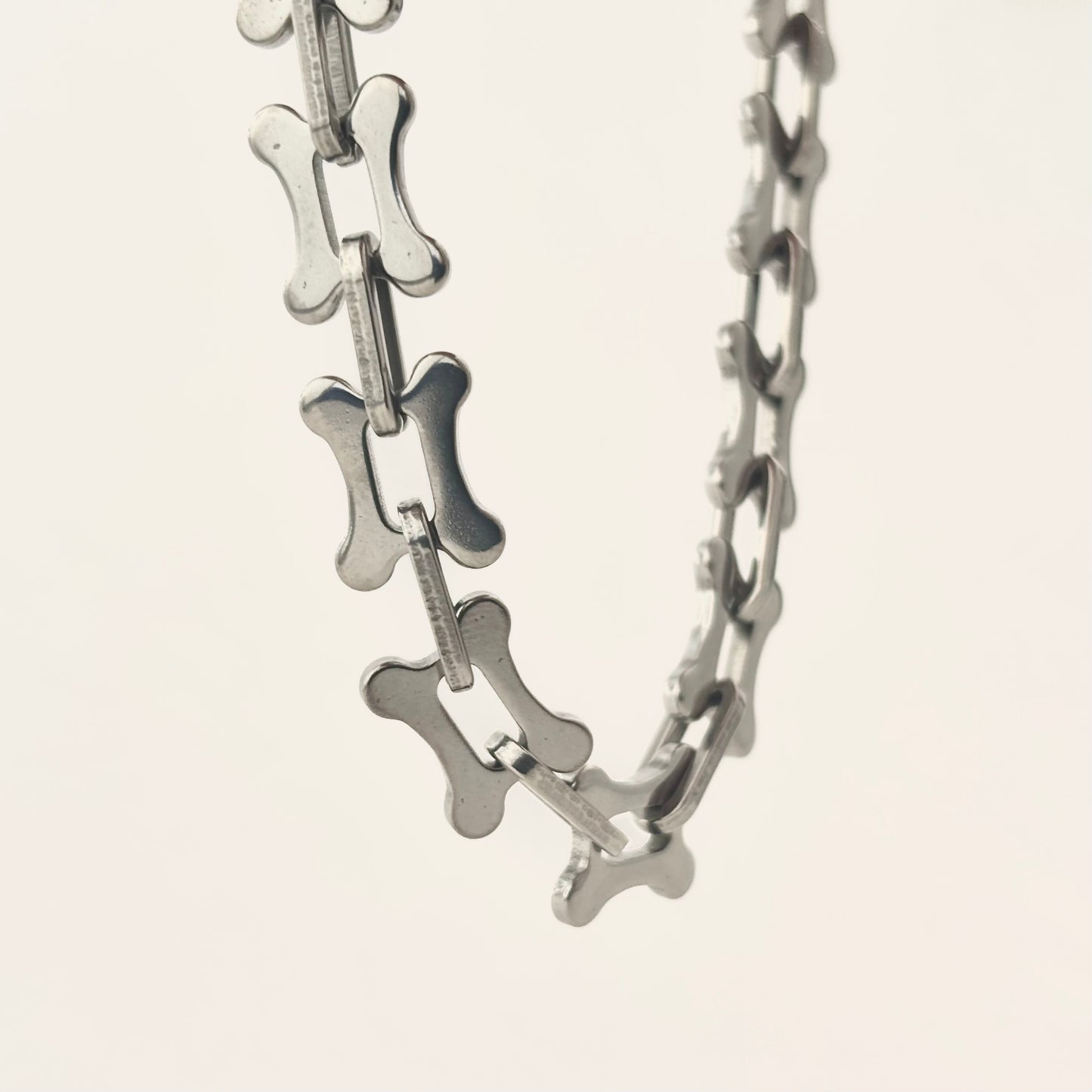 Titanium Steel Smooth Bone Knot Design Bracelet
