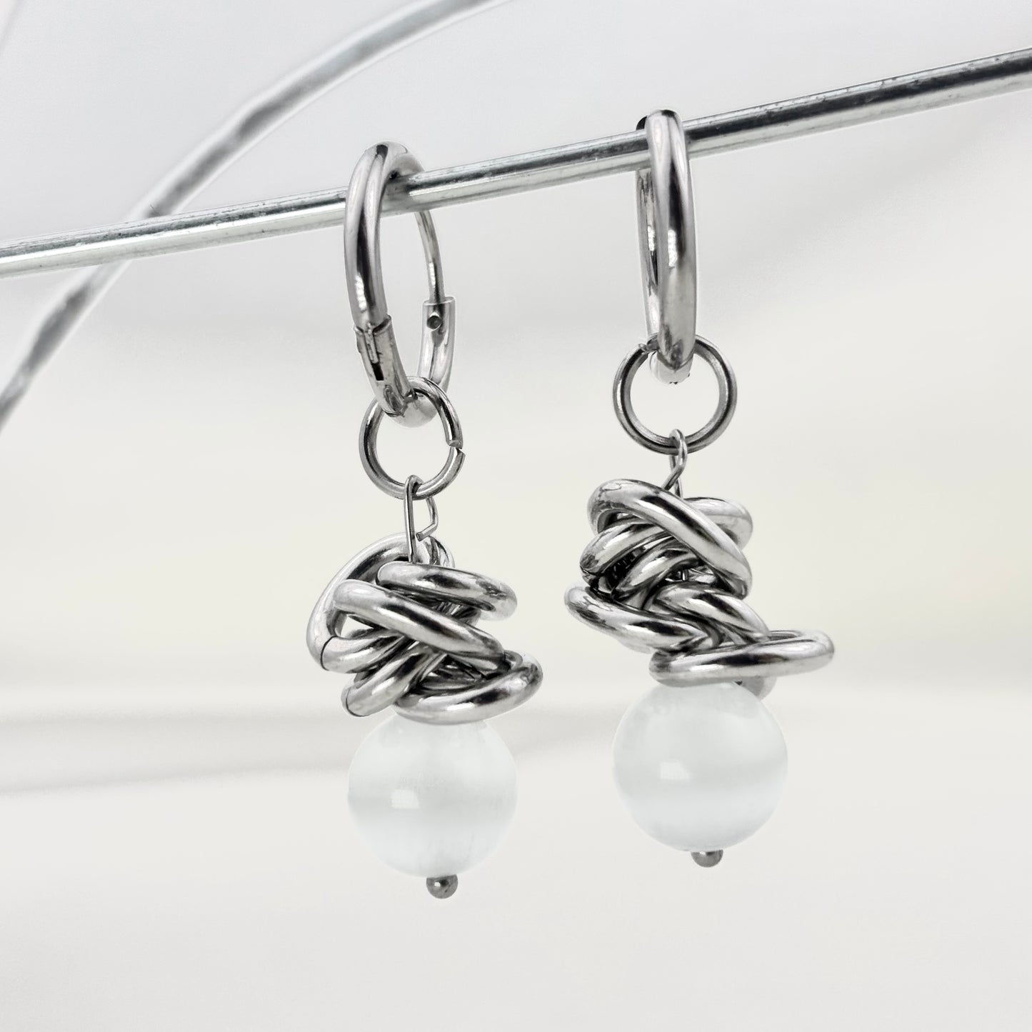 Titanium Cat's Eye Earrings