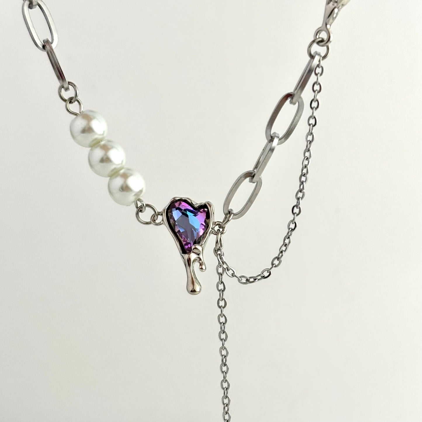 Purple Heart Irregular Necklace