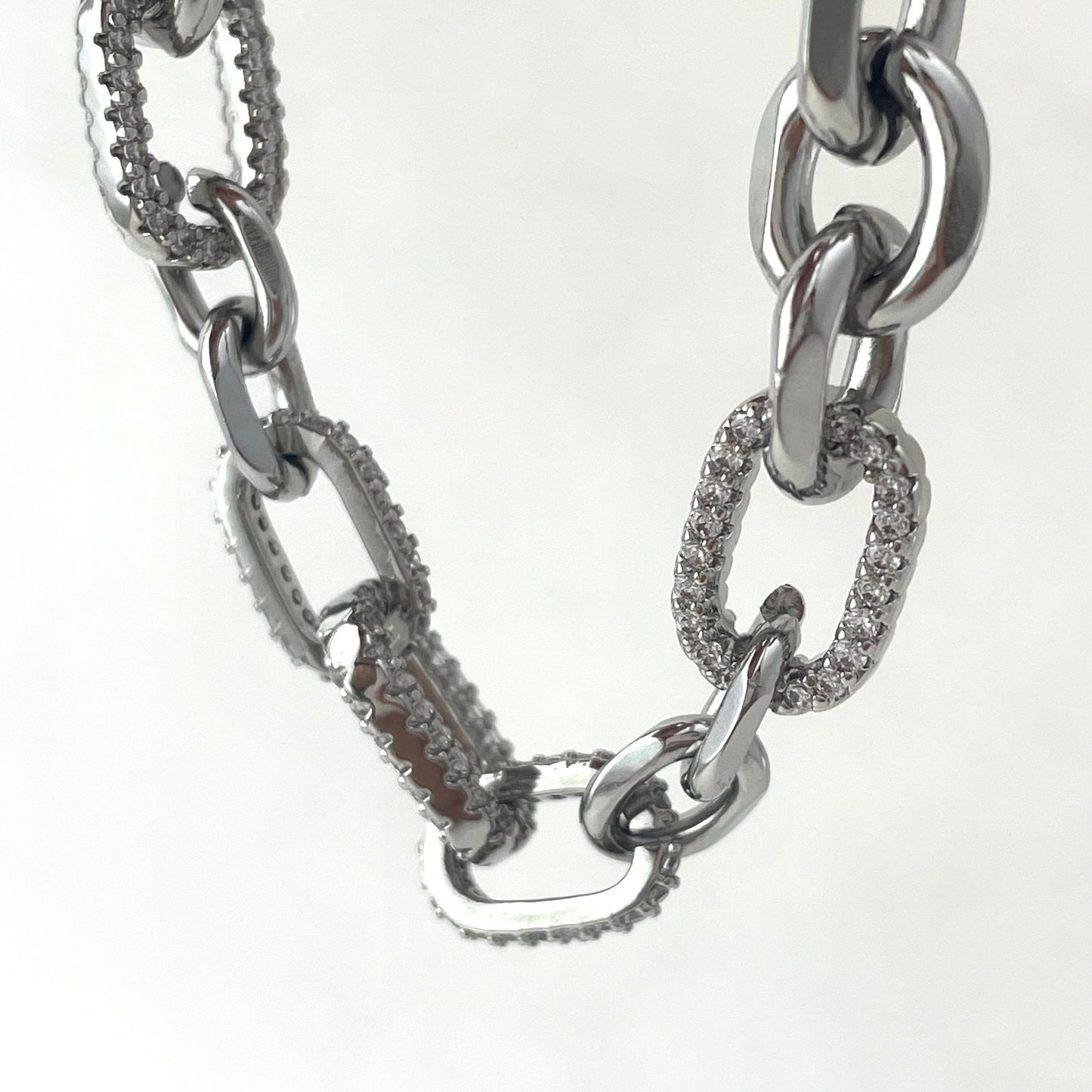 Zircon Geometric Mosaic Bracelet