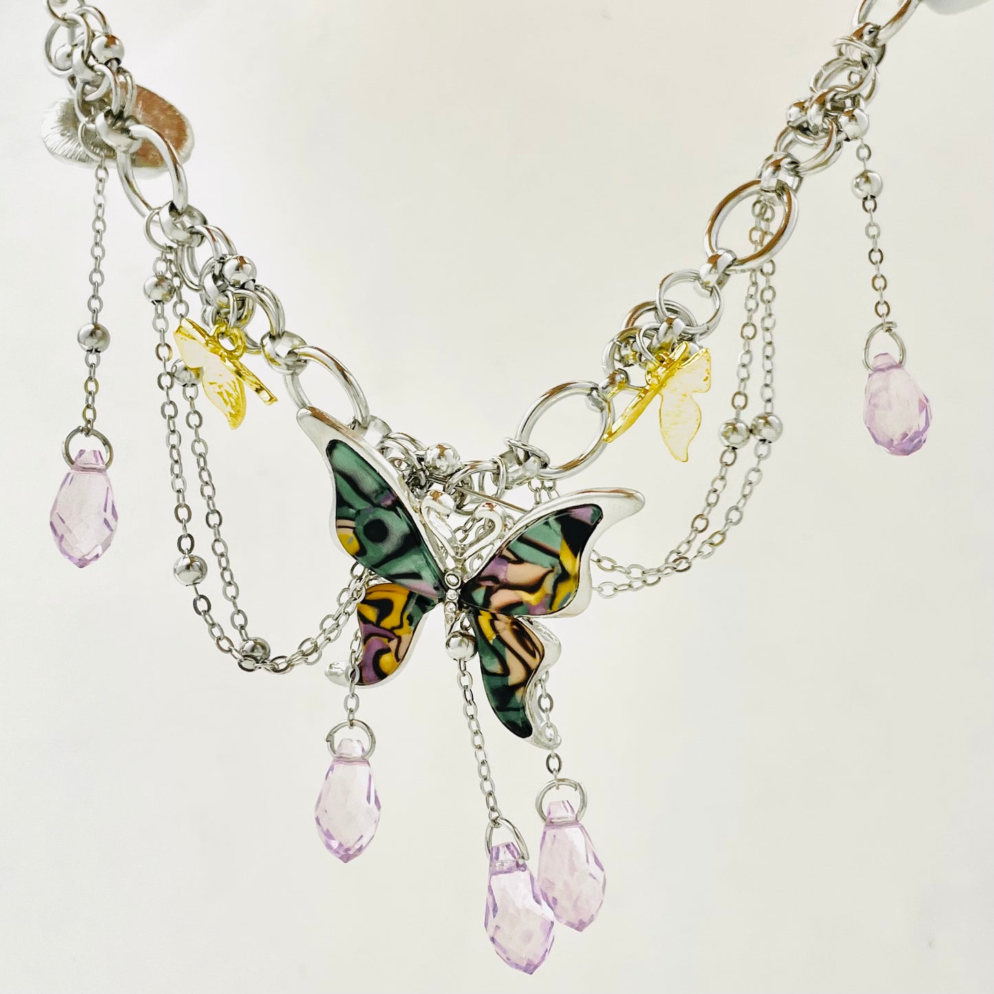 Y2K Colorful Butterfly Choker