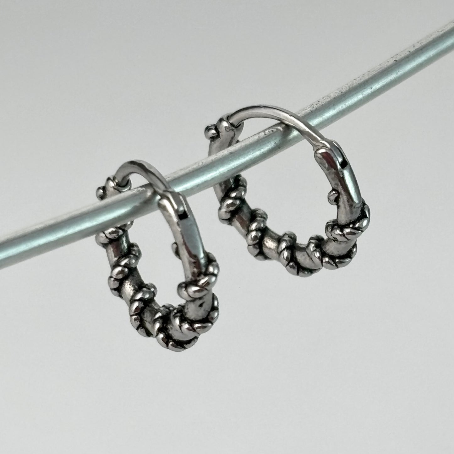 Stainless Steel Pierced Designer Wrap Earrings