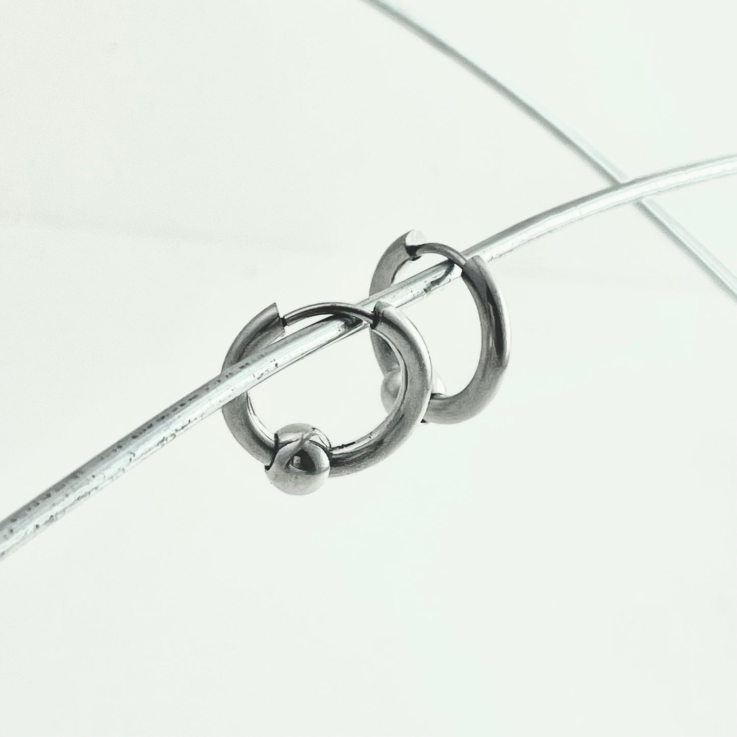 Classic Bead Hoop Earrings