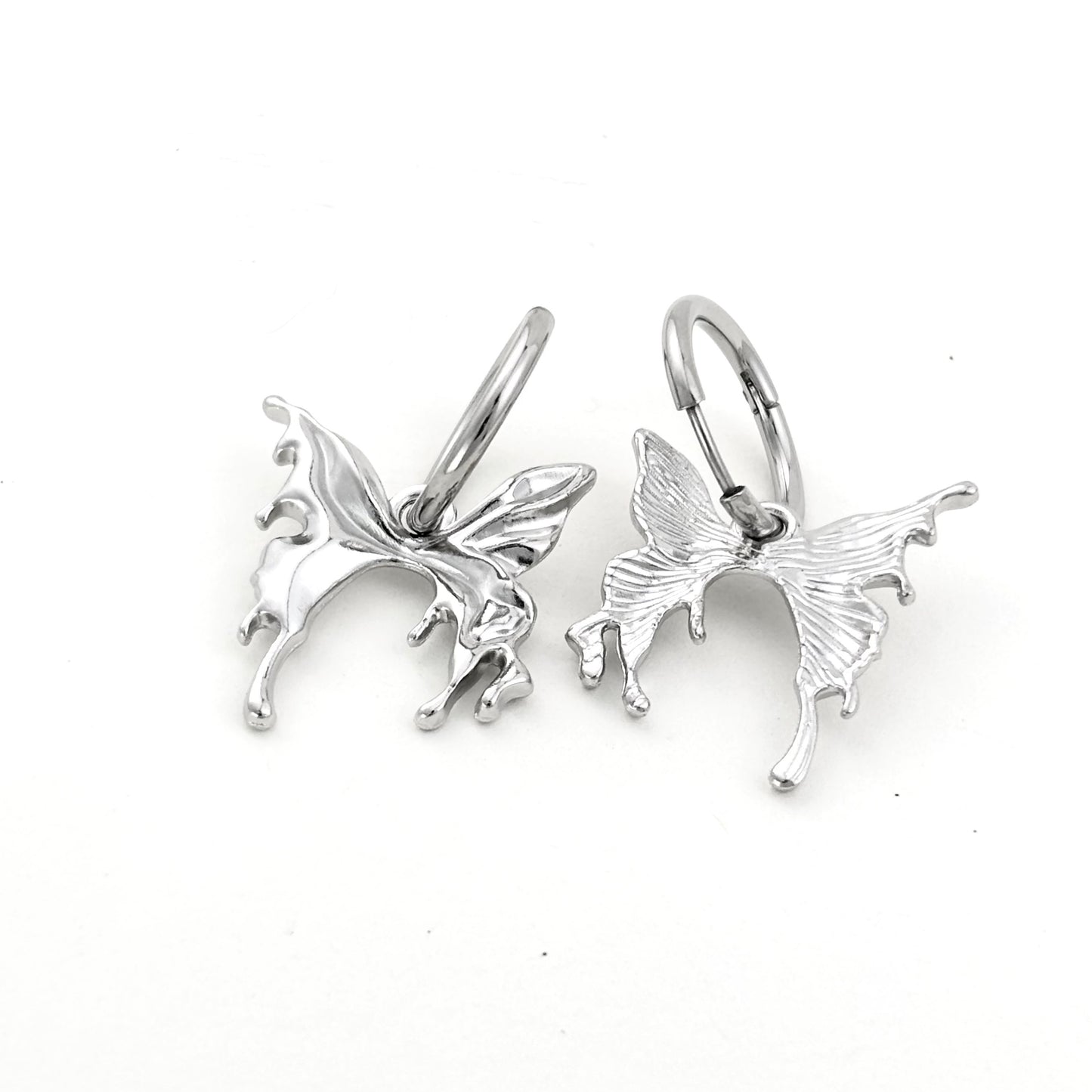 Customized Titanium Elegant Butterfly Earrings
