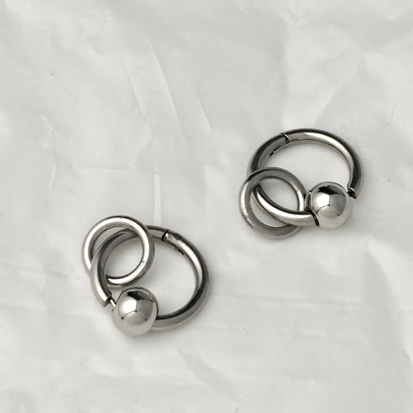 Customized Titanium Steel Hoop Earrings