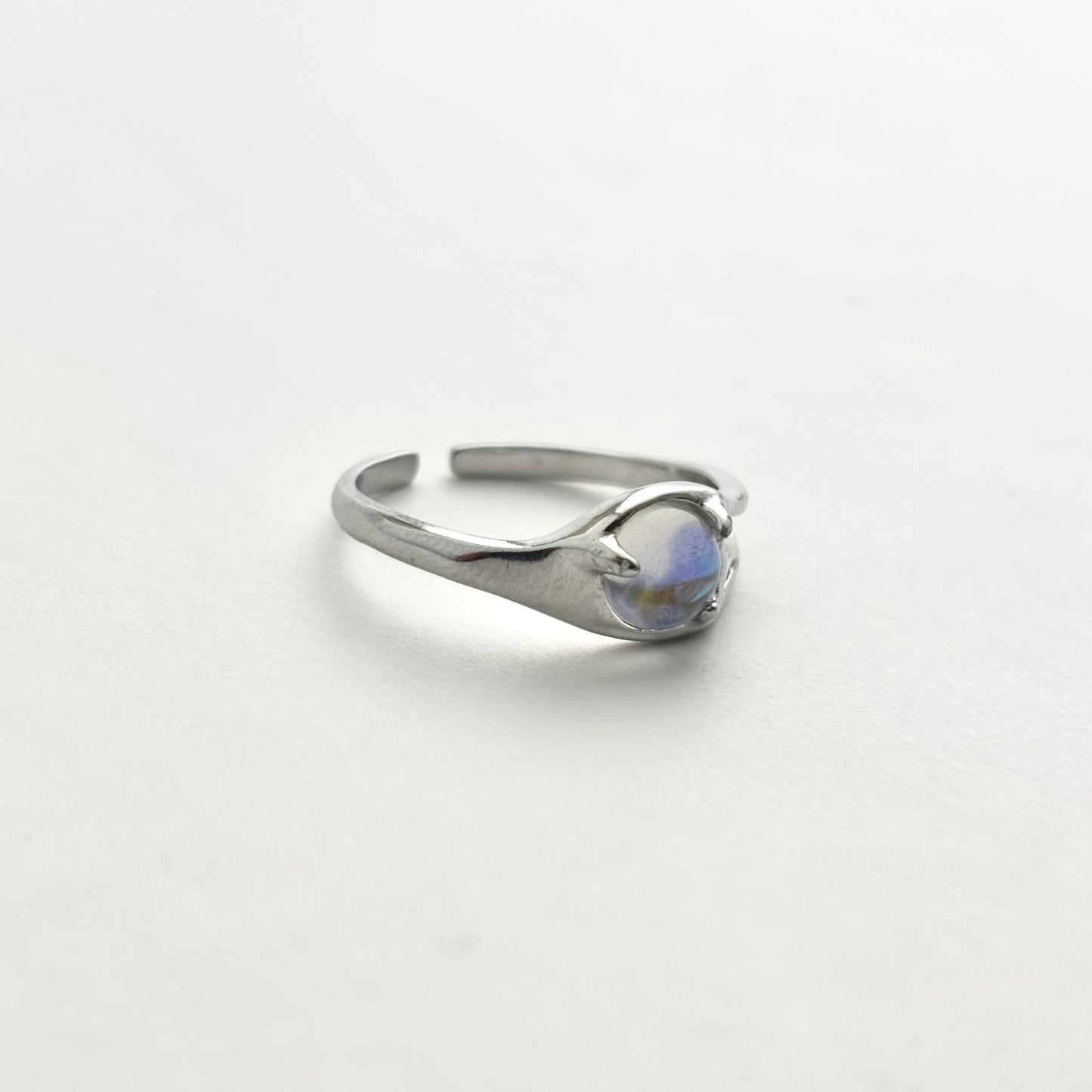S925 Sterling Silver Moonstone Fantasy Design Ring