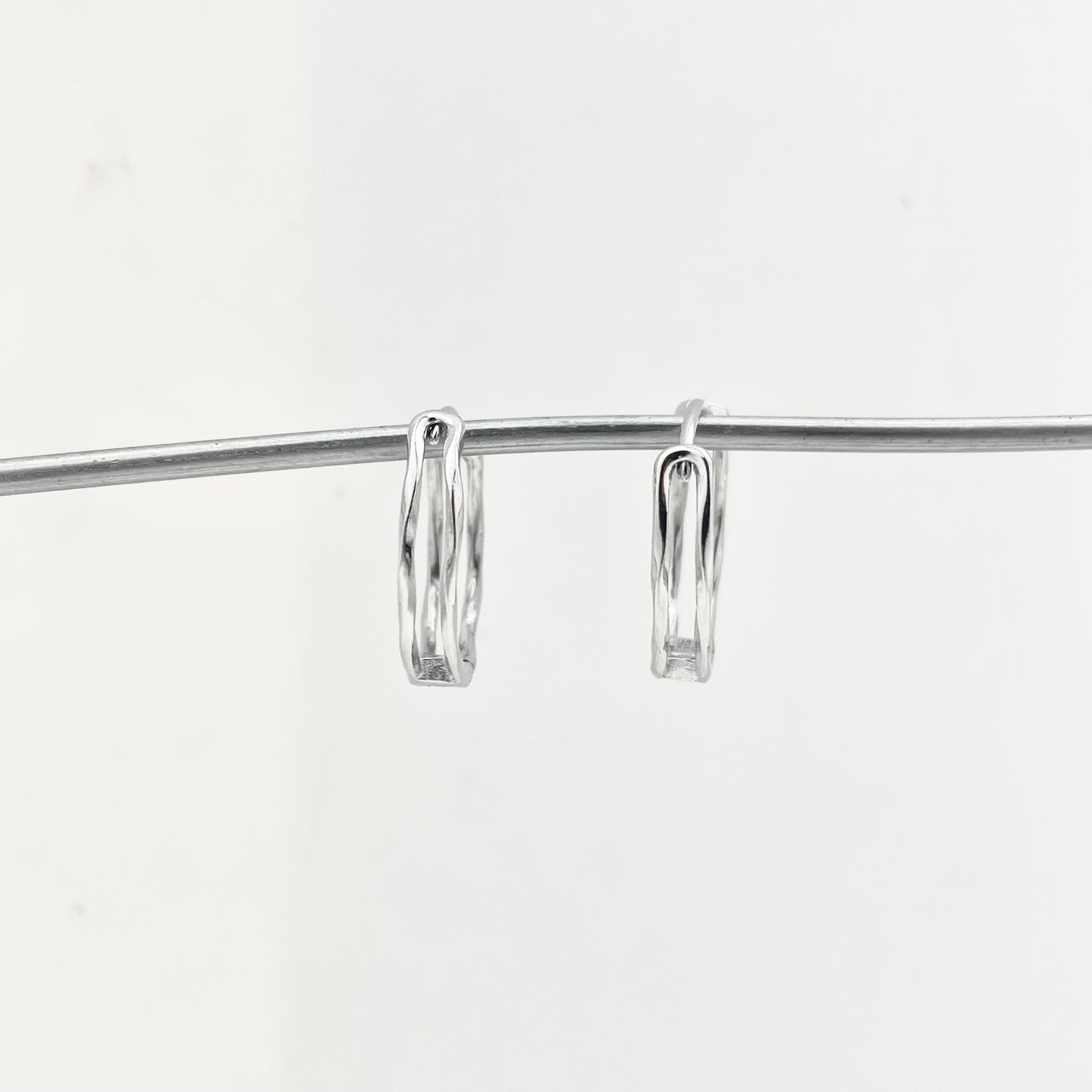 S925 Sterling Silver Light Luxury Earrings Hoops