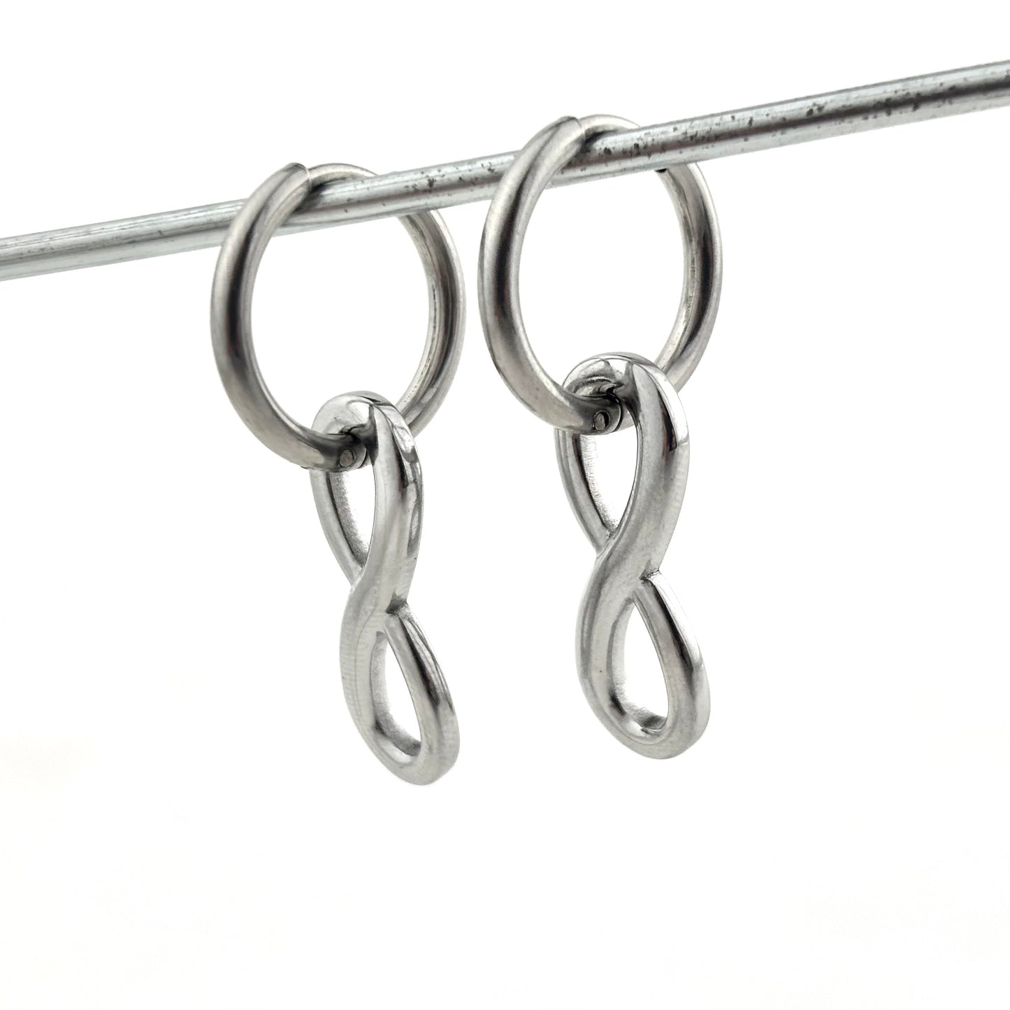 Infinity Symbol Titanium Earrings