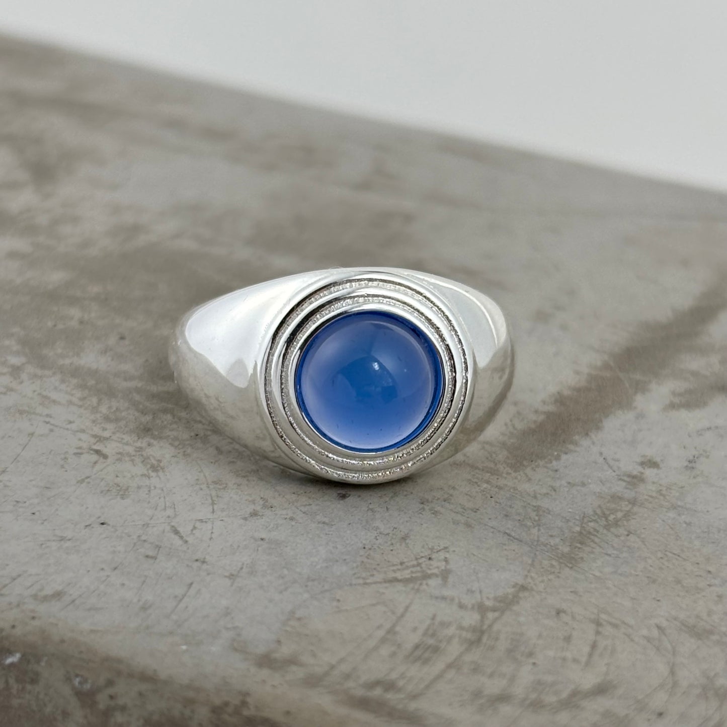 S925 Sterling Silver Sapphire Ring