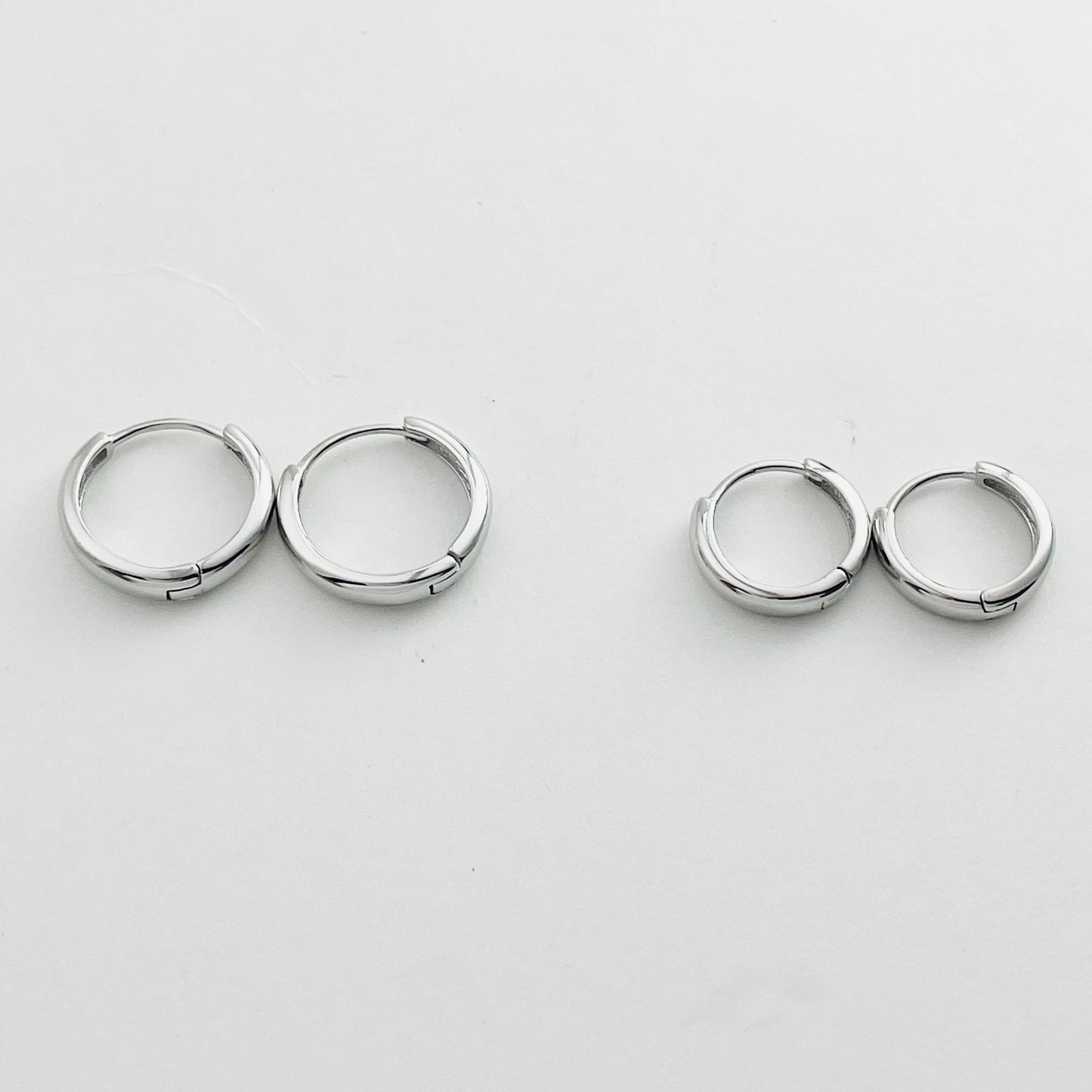 S925 Sterling Silver Classic Hoop Earrings
