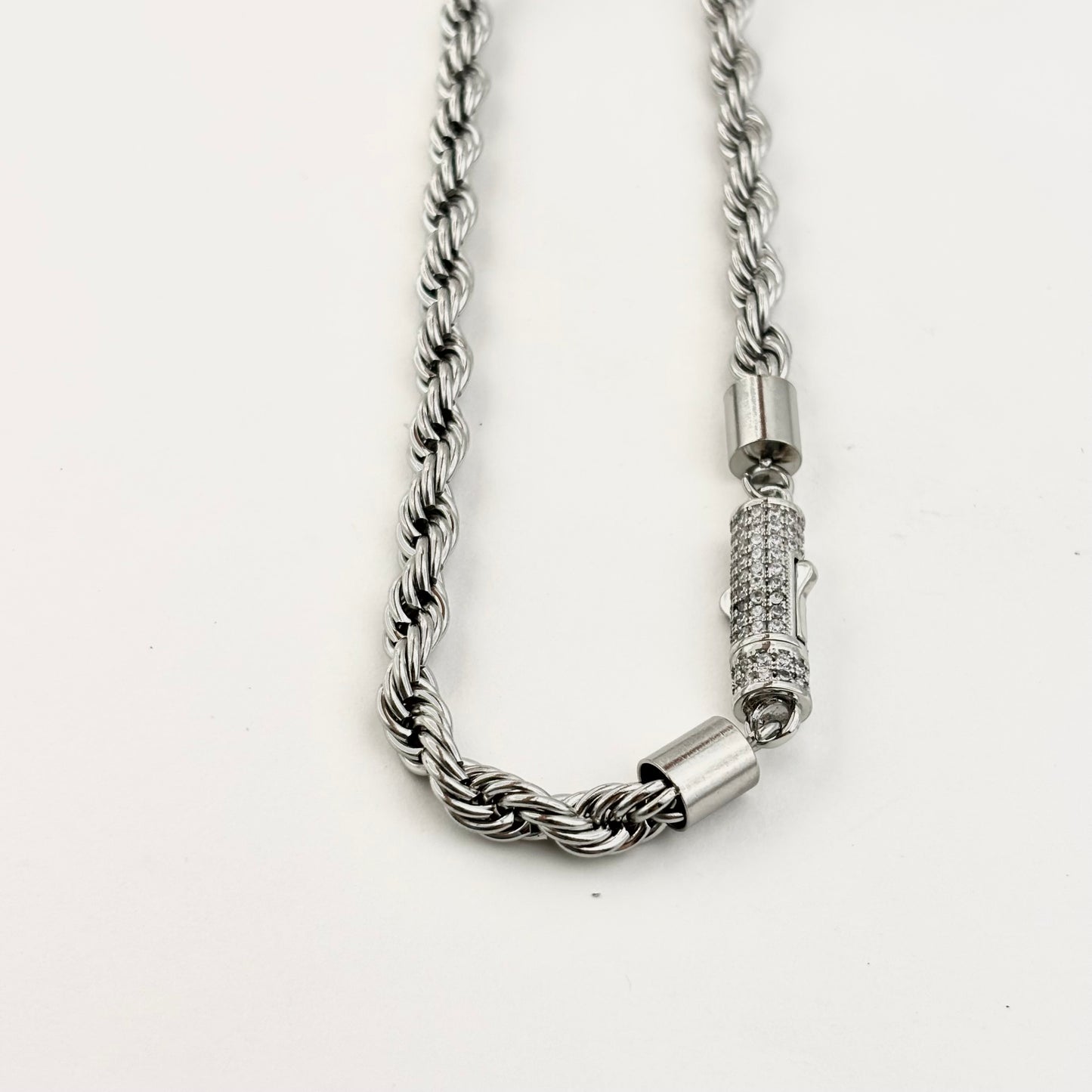 Titanium Twist Design Necklace