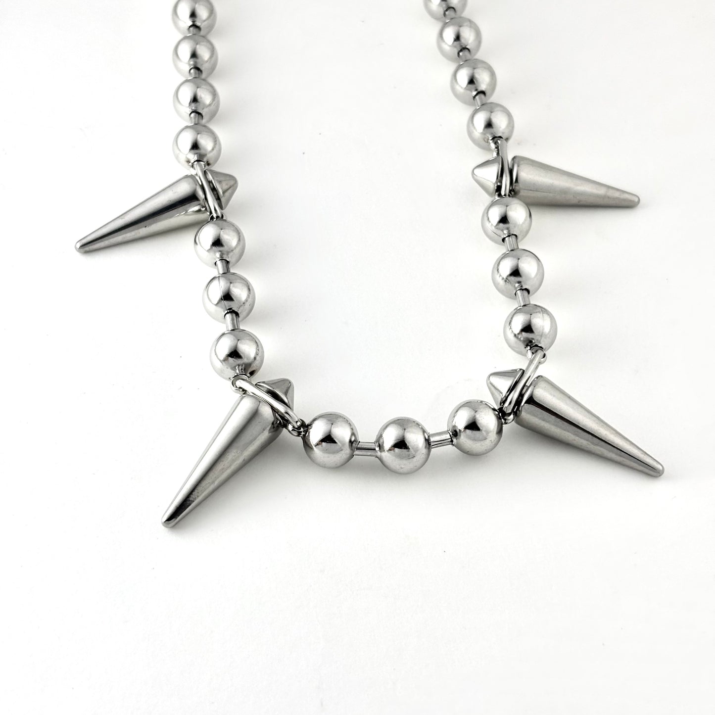 Conical Studded Bead Necklace