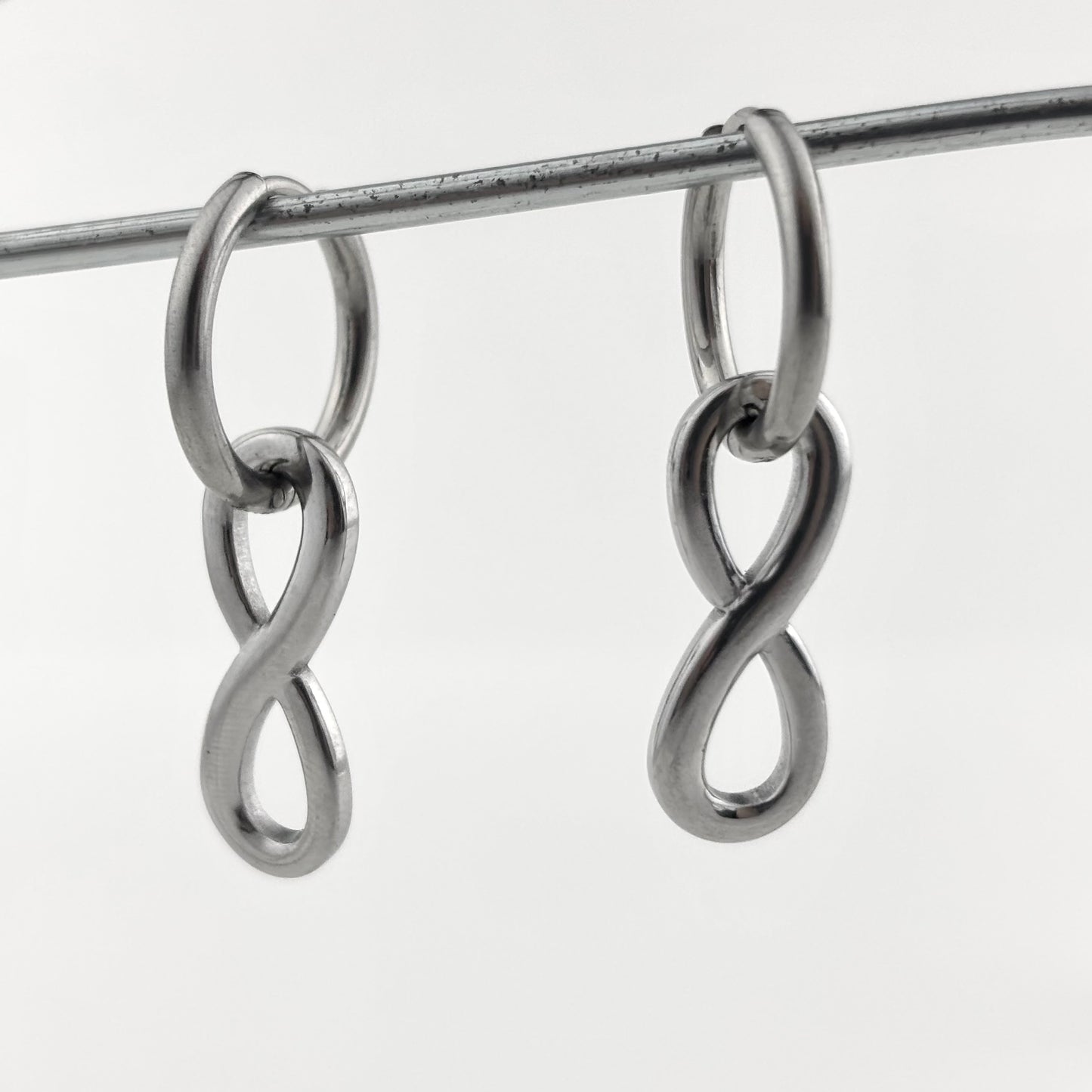 Infinity Symbol Titanium Earrings
