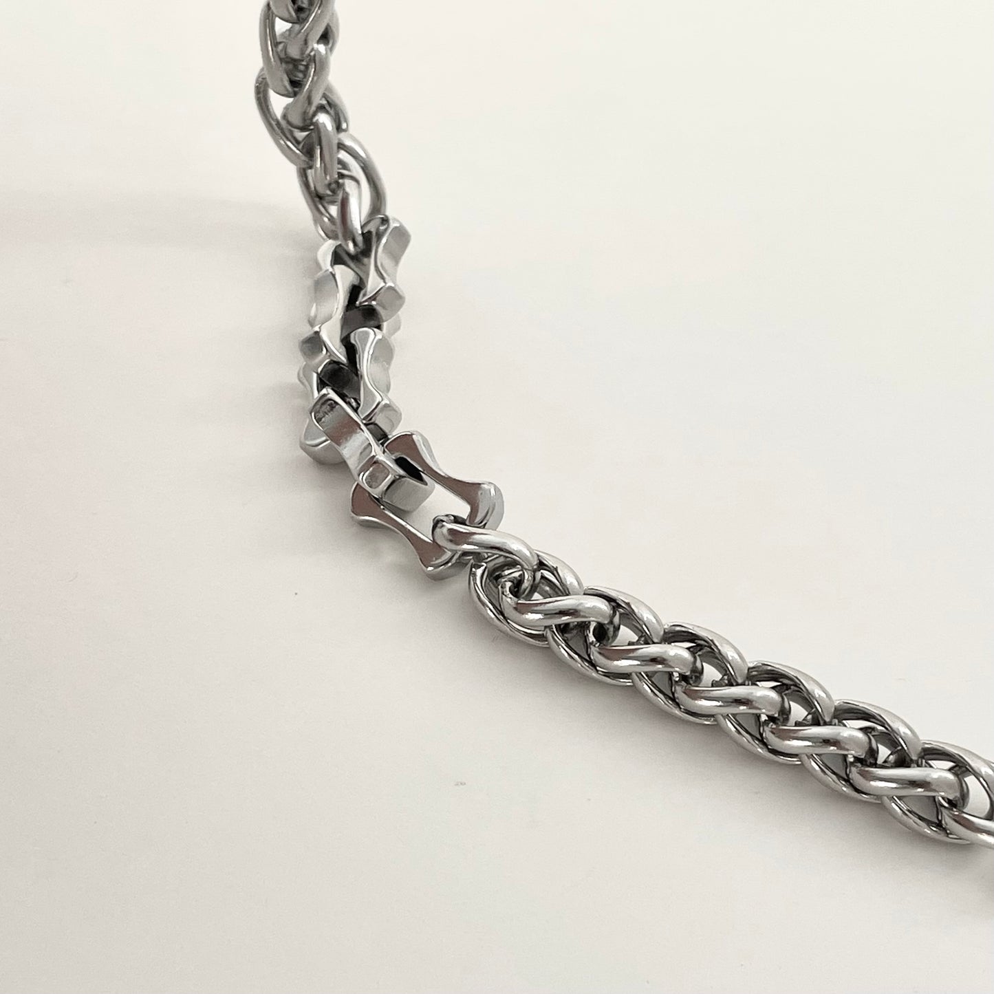 Titanium Steel Twisted Link Bracelet