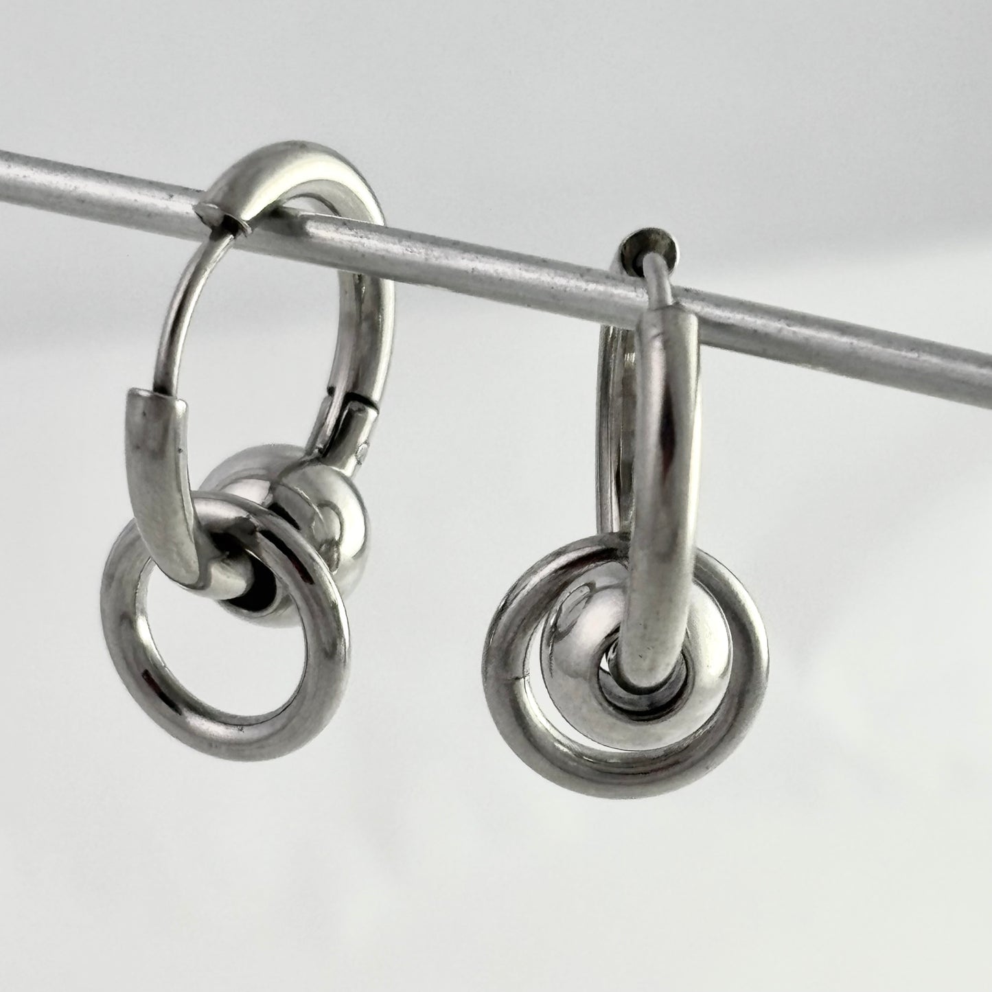 Customized Titanium Steel Hoop Earrings