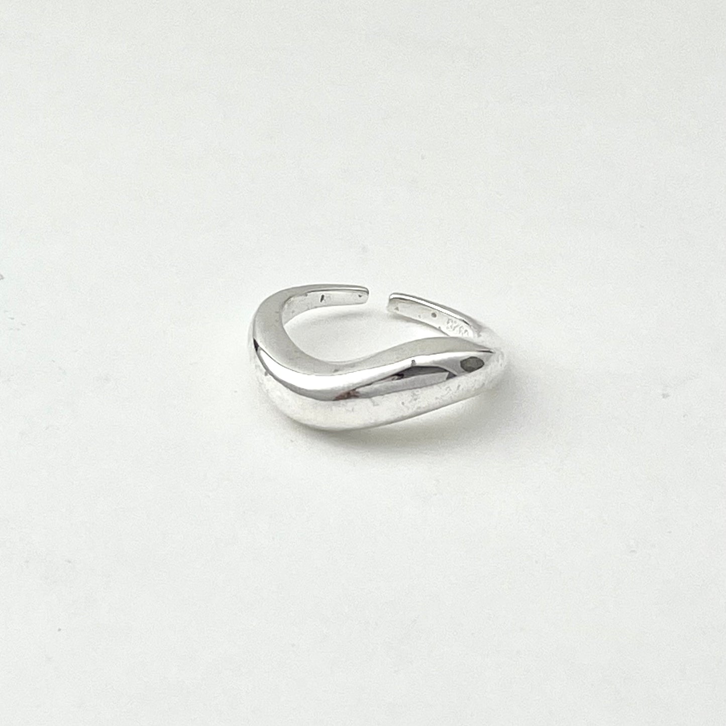 S925 Sterling Silver Wavy Ring