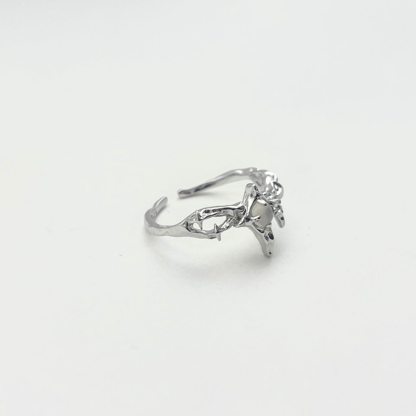 S925 Sterling Silver Flow-Shaped Ring