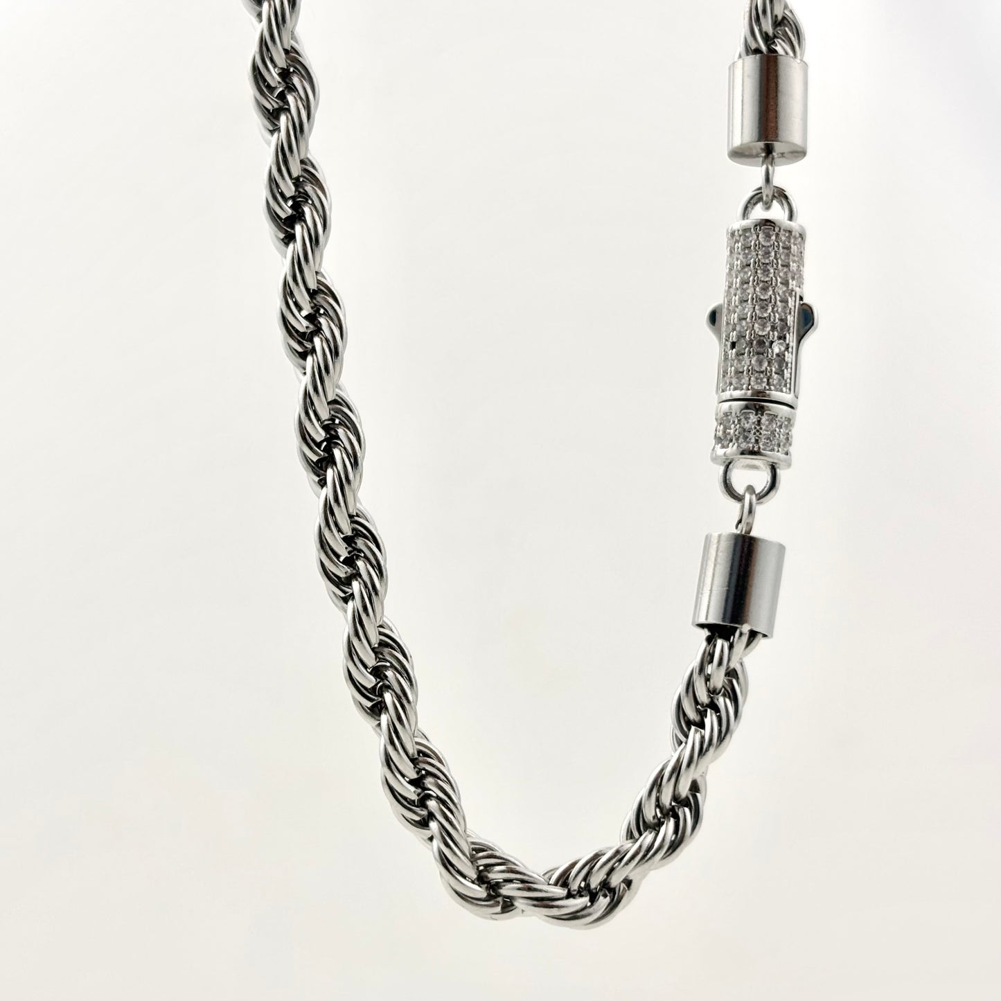 Titanium Twist Design Necklace