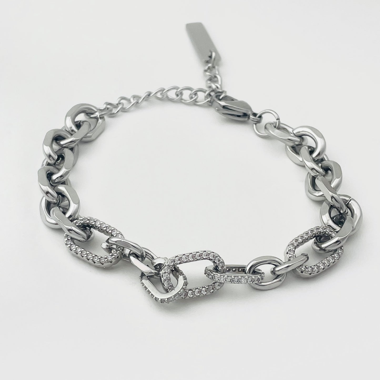 Zircon Geometric Mosaic Bracelet